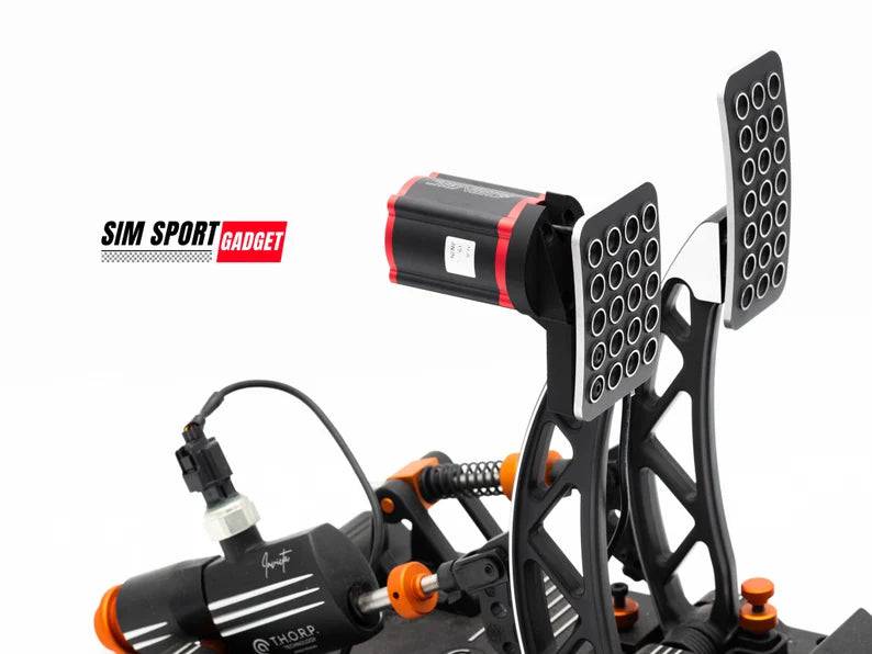 Simagic P-HPR Pedal Mount by SimSportGadget, a sturdy pedal mod with metal construction for racing sim setups.