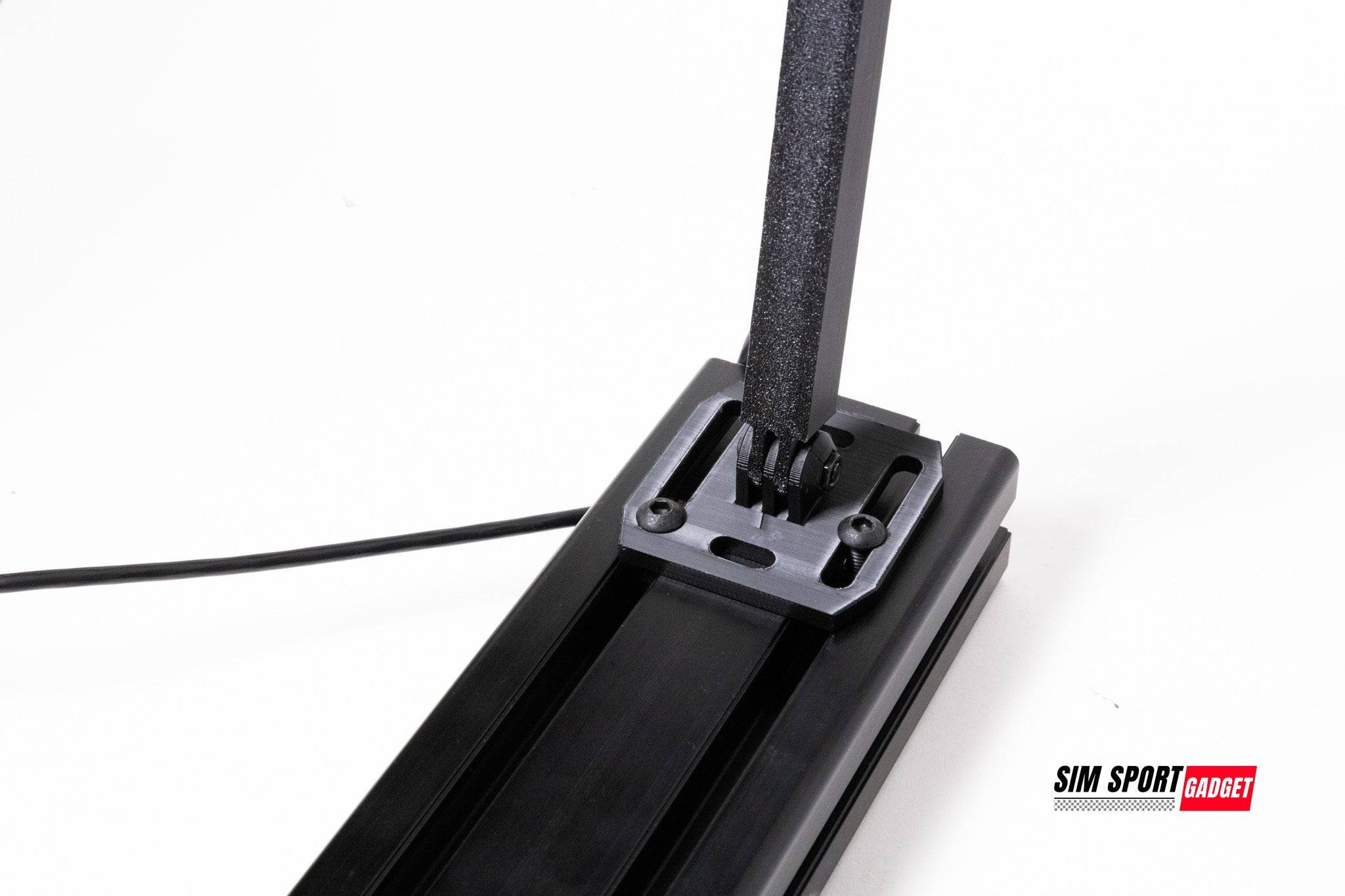 SimSportGadget sim rig mount for Govee Light Bar wall, sturdy accessories holder with adjustable design, shown in black.