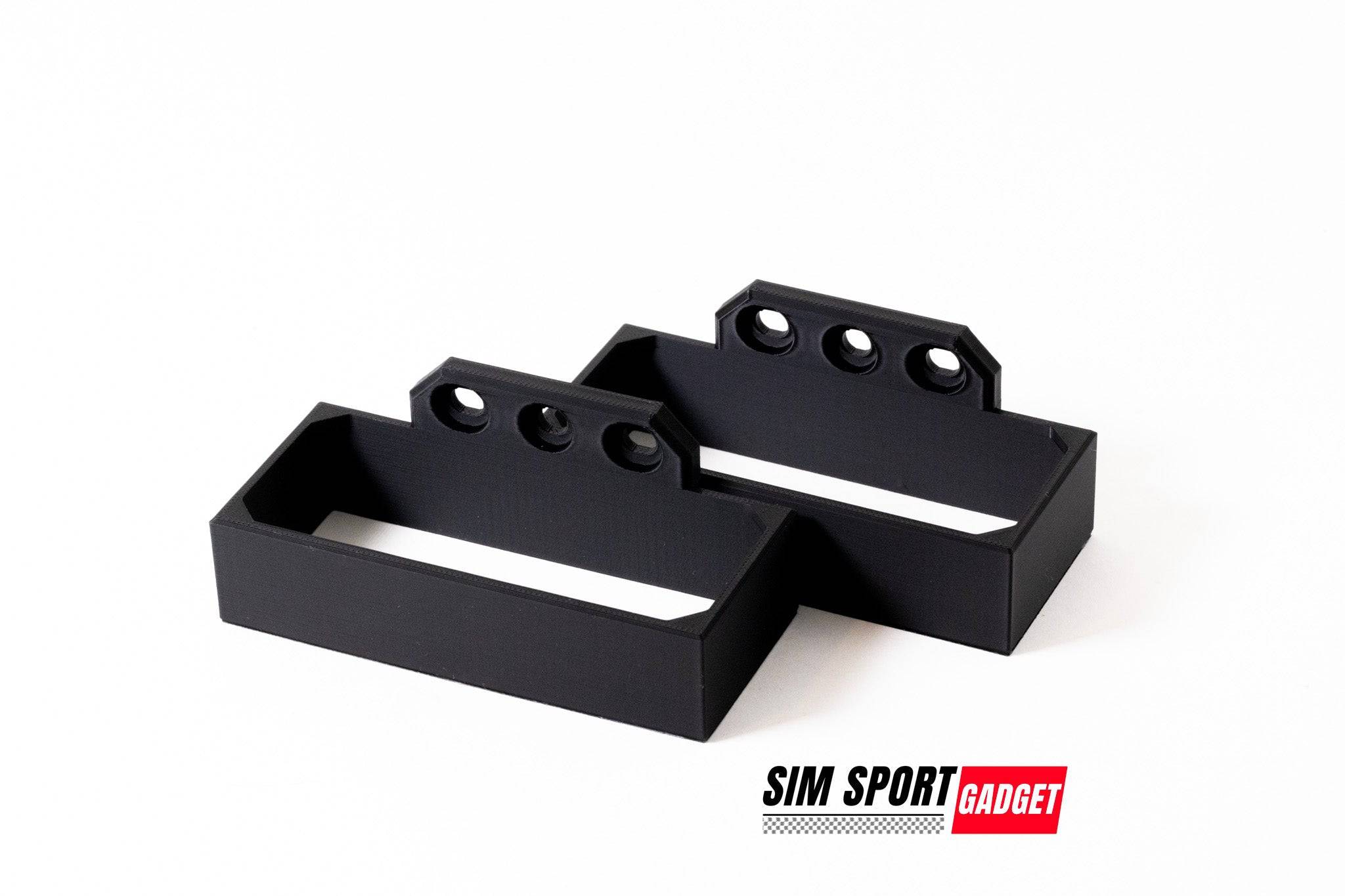 Simucube 3 Pro power supply bracket by SimSportGadget, showing a sturdy metal power brick bracket for sim racing setups.
