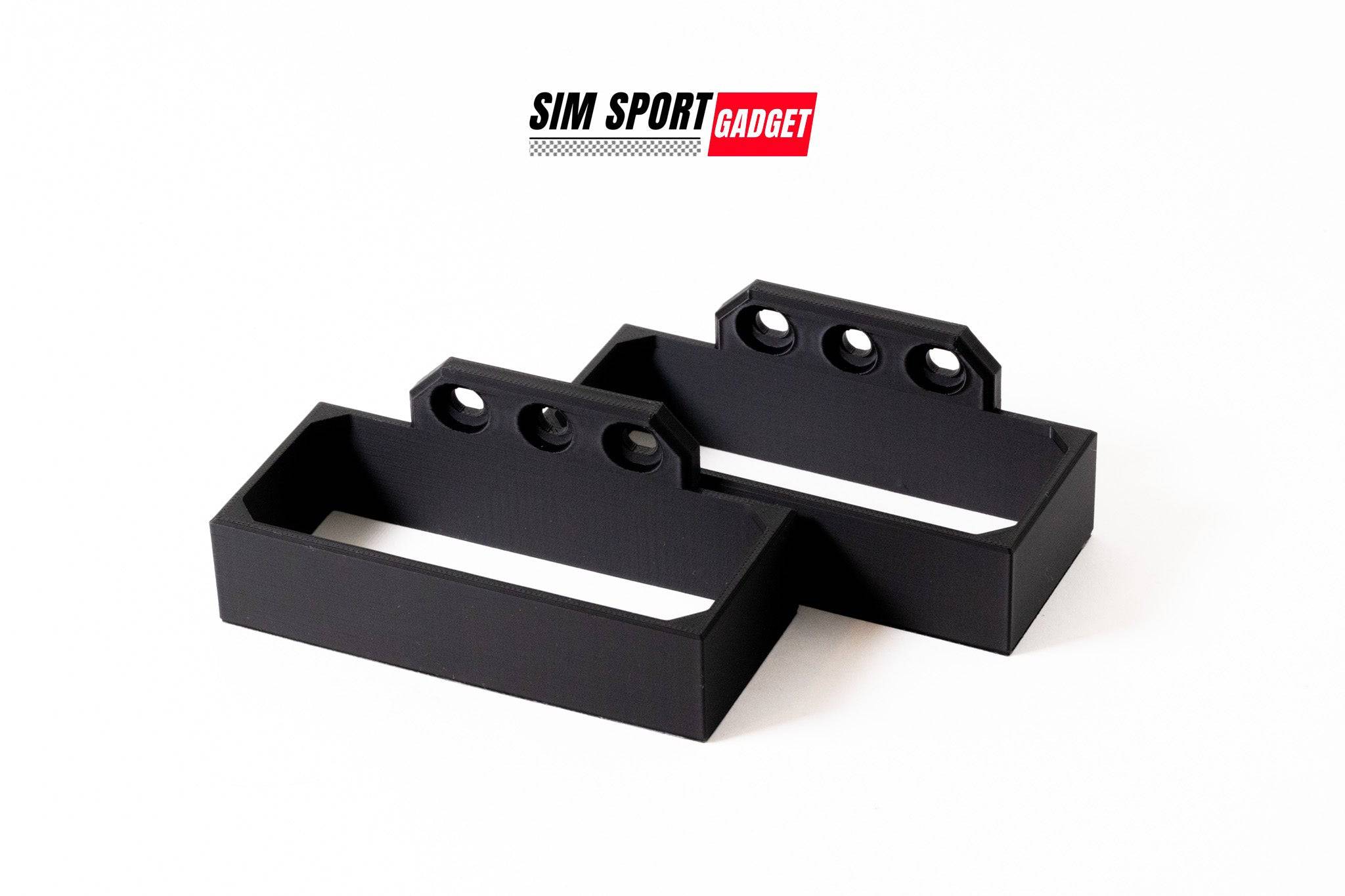 SimSportGadget power supply bracket for Samsung G9 power brick, wall-mountable bracket for secure placement and organization.