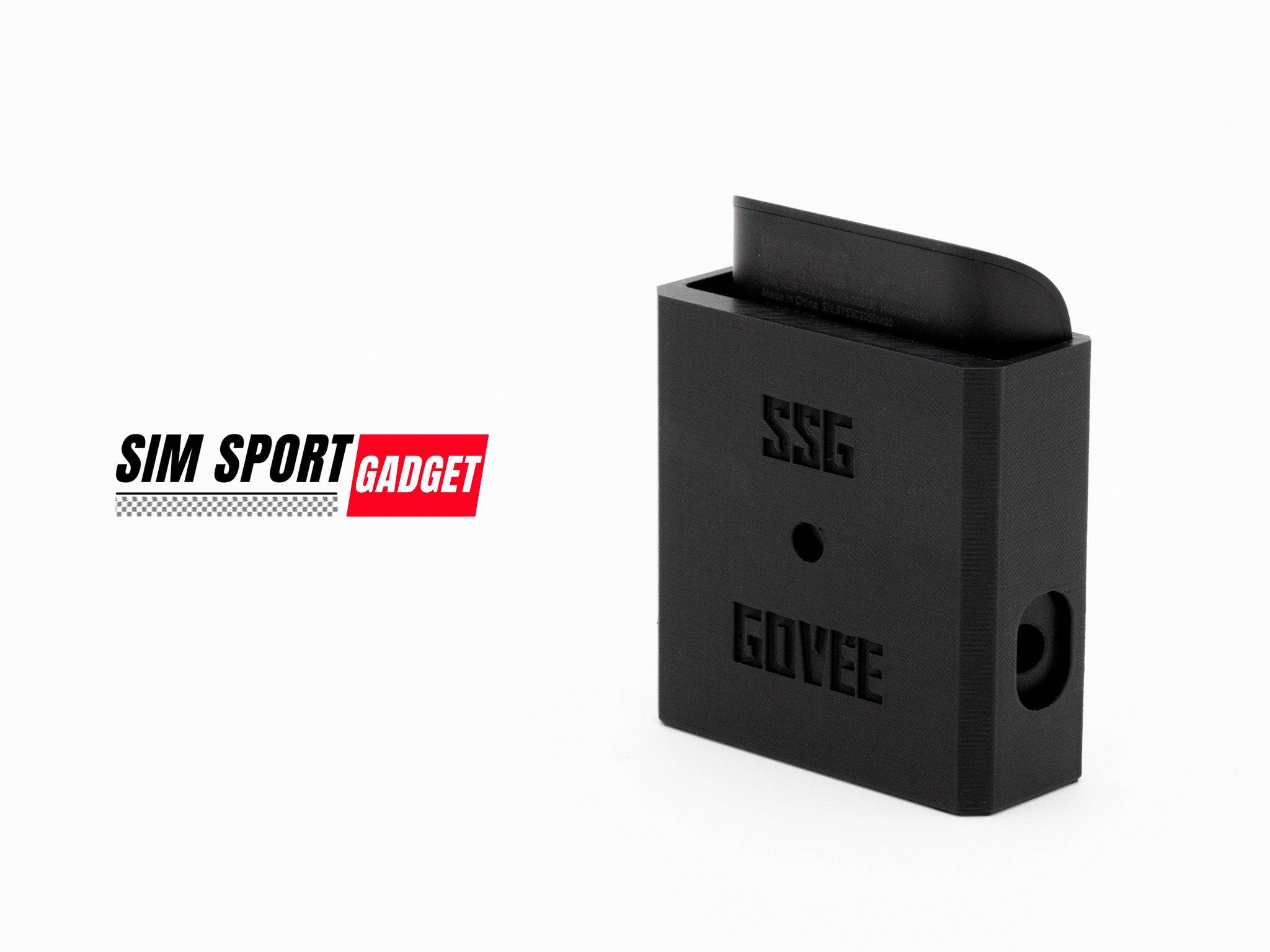 SimSportGadget remote mount accessory for Govee light bar, designed for secure attachment and easy installation.