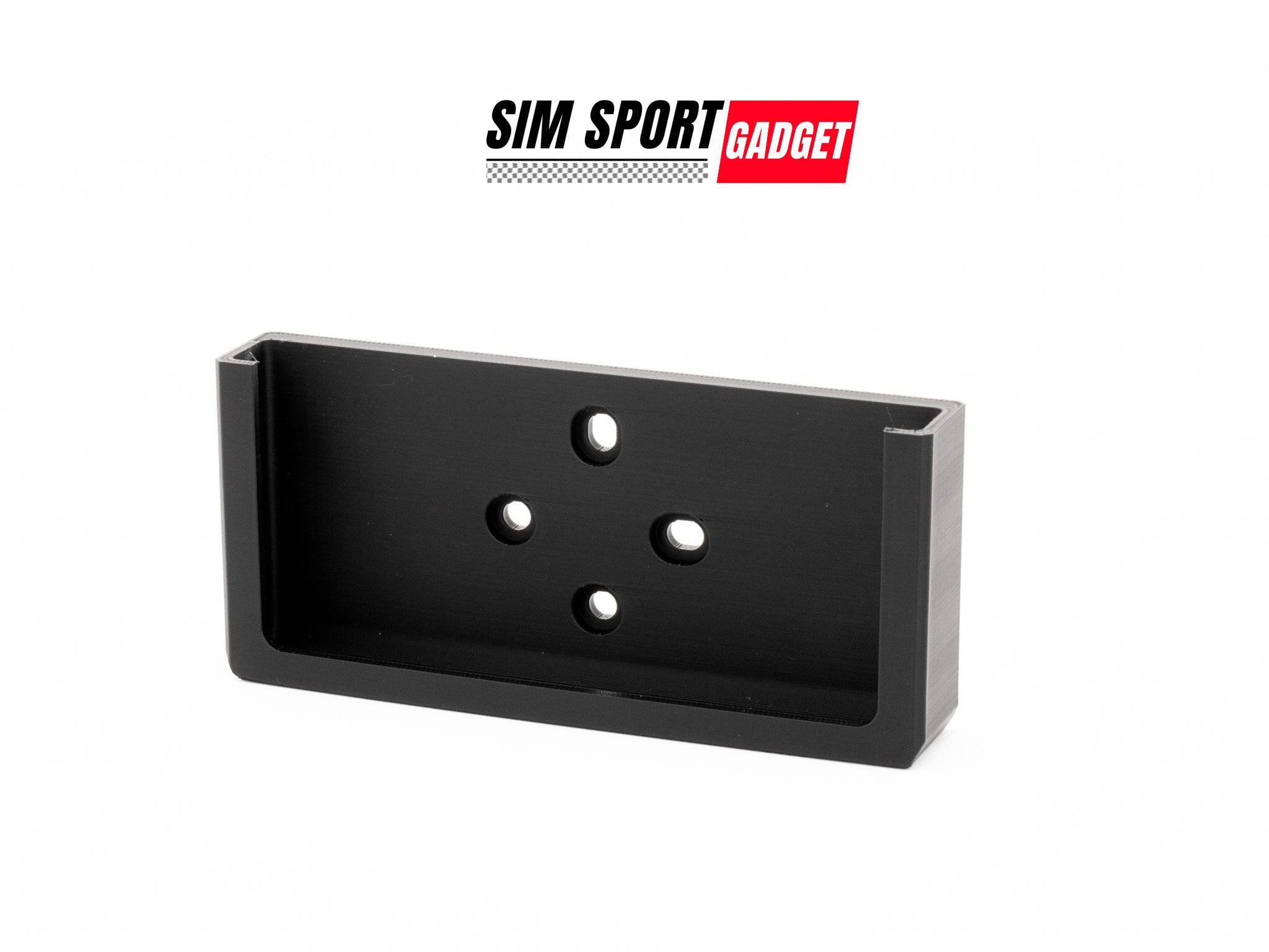 SimSportGadget Rii i4 Mini Keyboard Holder mounted on a desk, showcasing a compact keyboard mount for ergonomic setup.