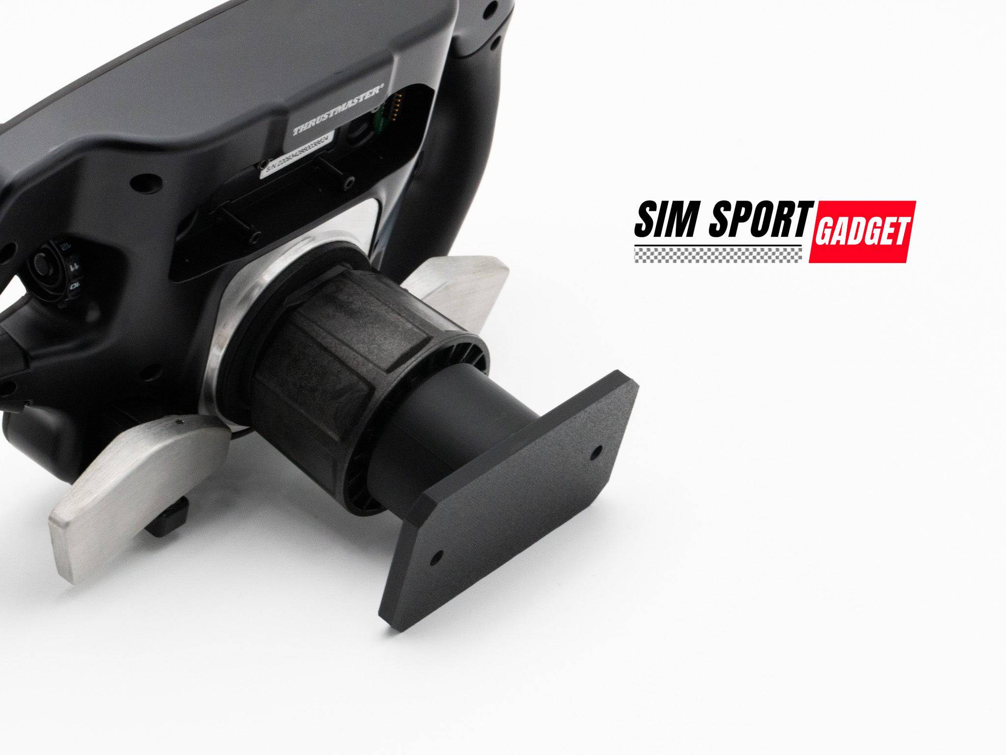 SimSportGadget Thrustmaster Direct Drive Wheel Wall Mount in drop-in style, designed for secure attachment of racing wheels.