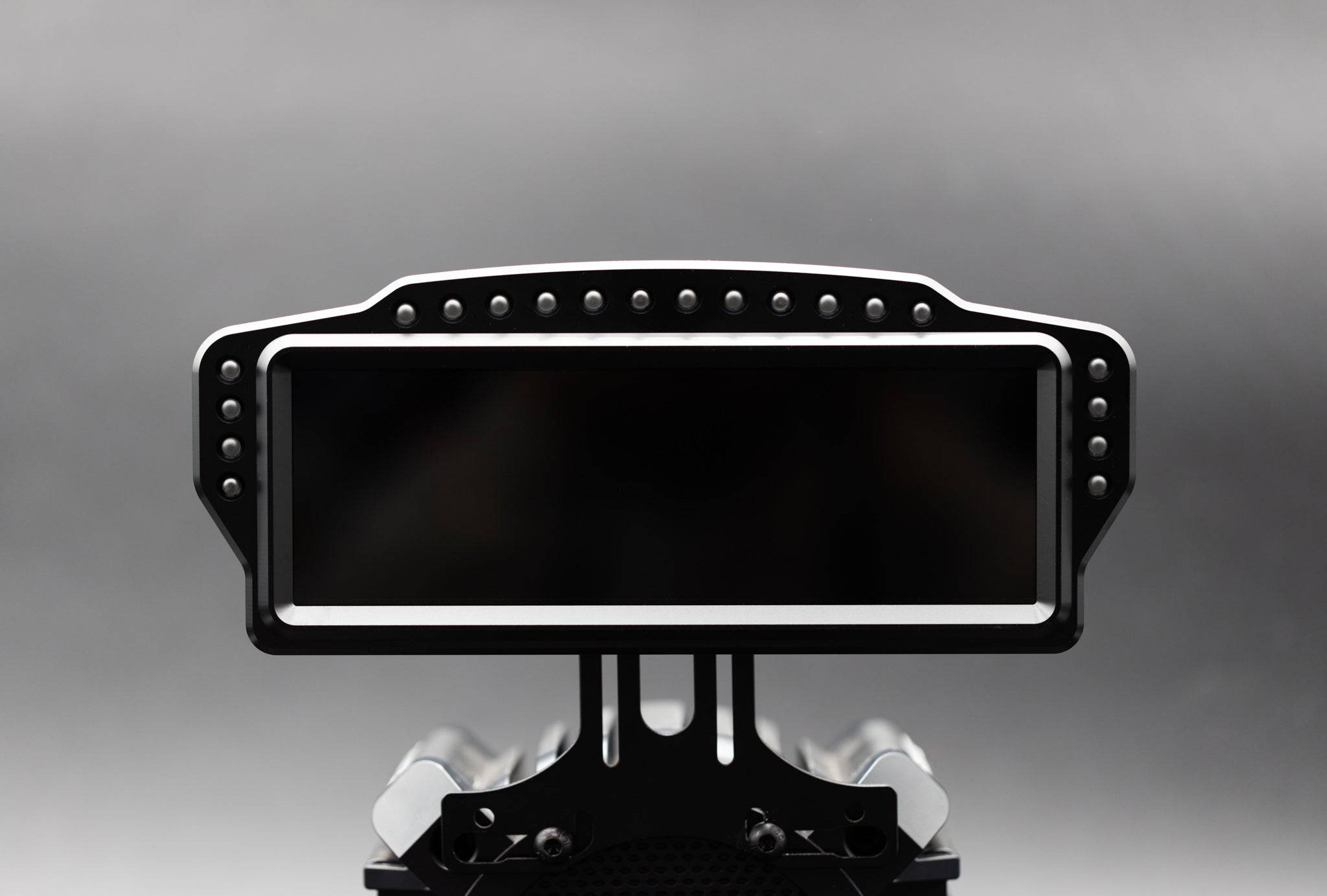 Electronic SSG Dashboard Display DV-8 by SimSportGadget showing digital readouts on a sleek black interface.