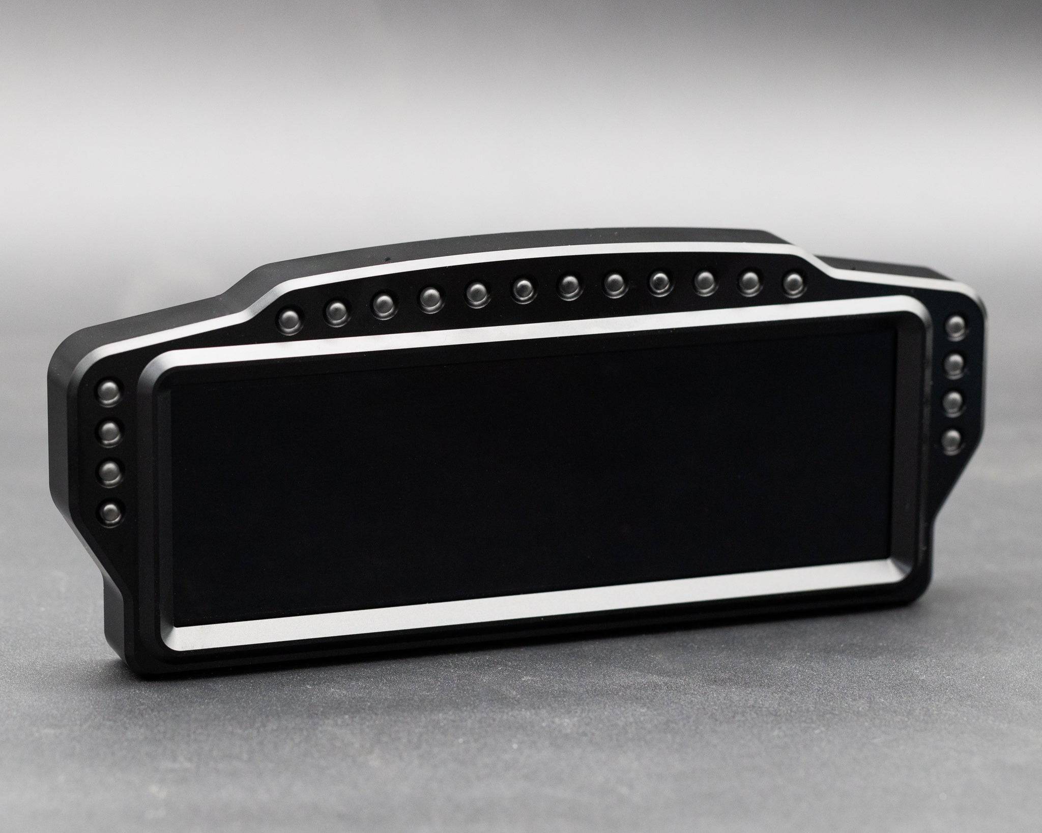 Electronic SSG Dashboard Display DV-8 from SimSportGadget showing digital readouts on a sleek black panel.