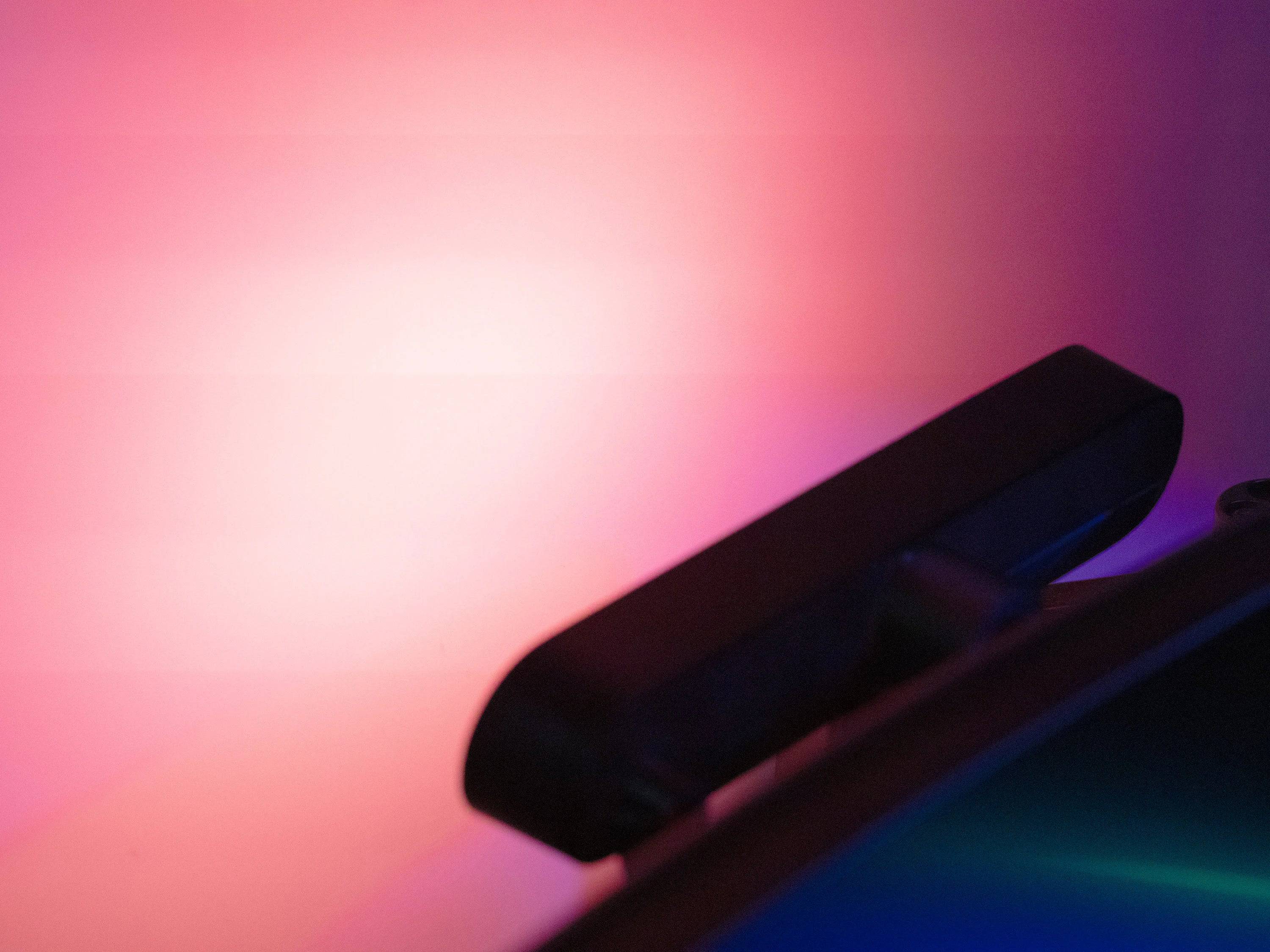 SimSportGadget Hue Play Bar ambient low profile mount for sim racing flight rig accessories, securely attaching the lighting bar.