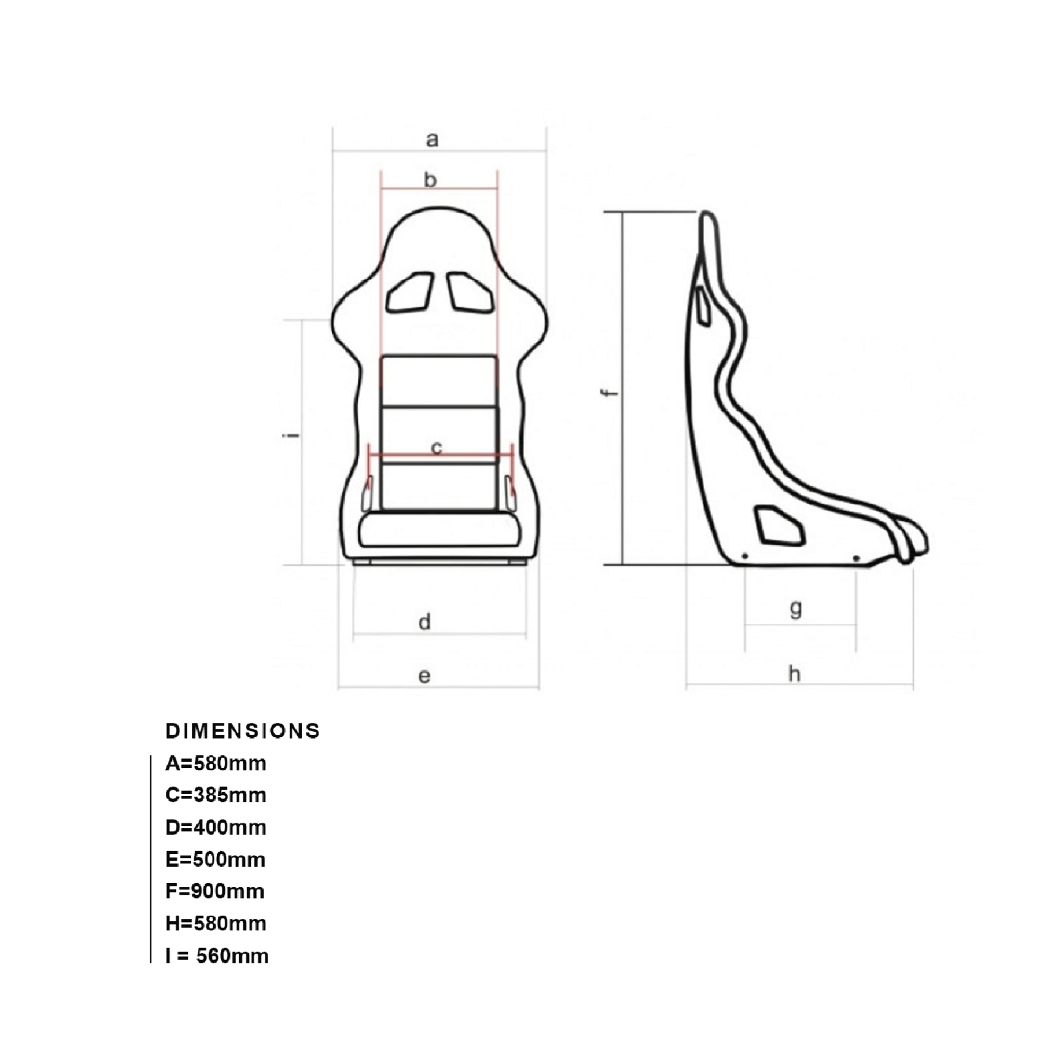 O-Rouge C1 Cold Fusion Racing Seat