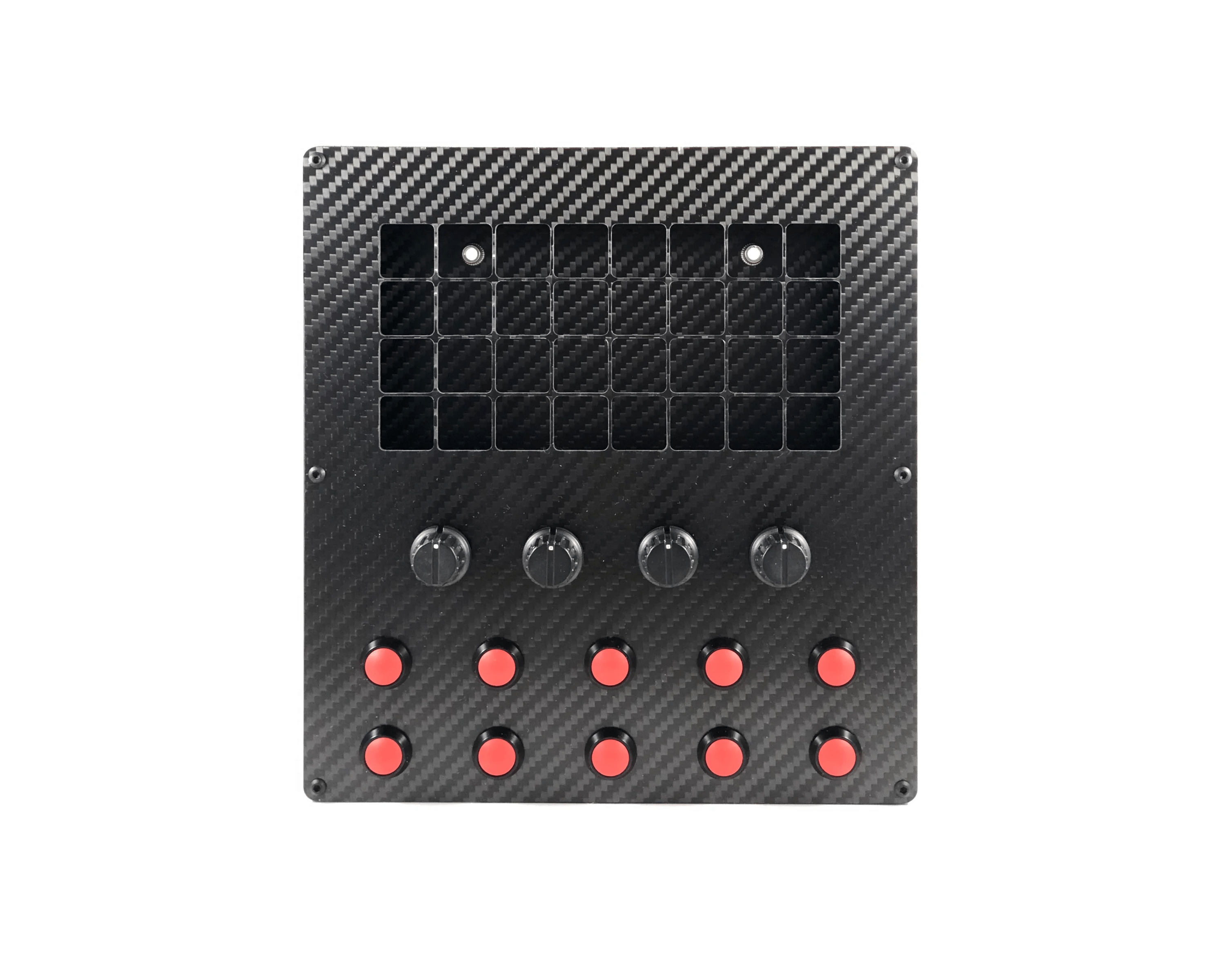 Apex Sim Racing Race Deck XL Button Box with multiple programmable buttons for sim racing setups.