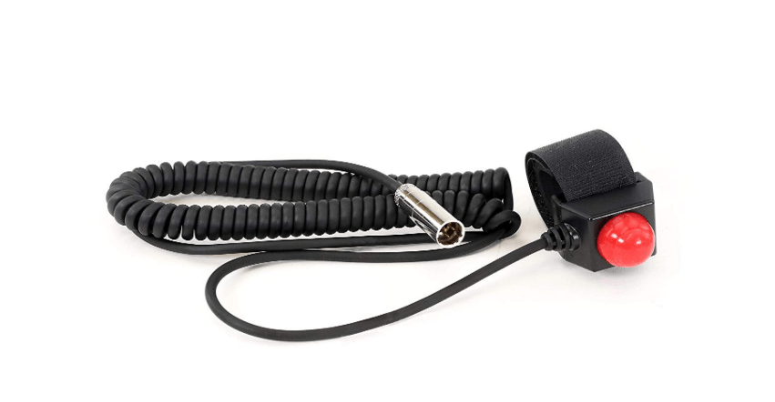 Apex Sim Racing Push To Talk (PTT) Button Box with multiple control buttons for gaming communication and control.