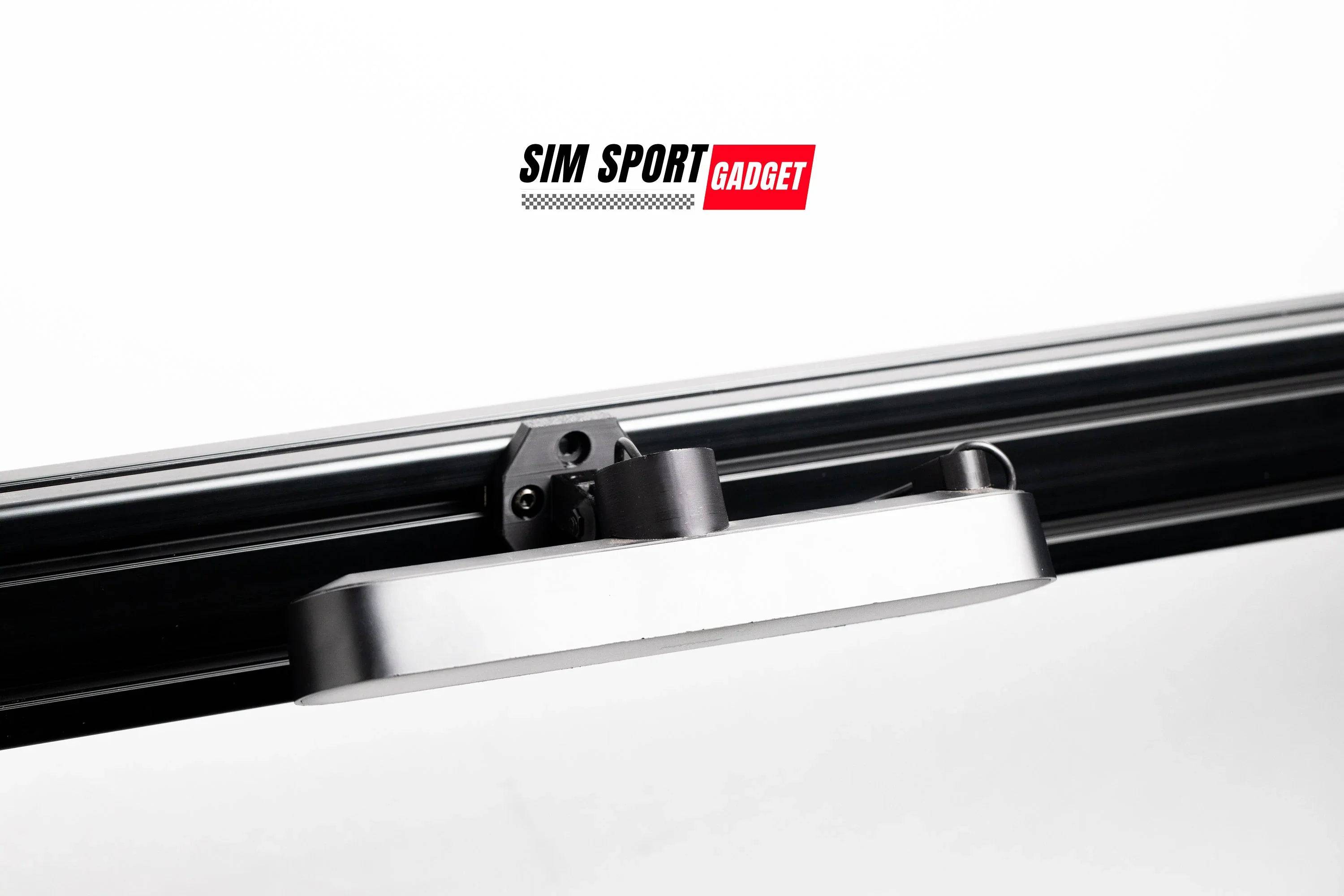SimSportGadget ambient low profile mount for Govee light bar, showing sleek black accessory with secure mounting clips.