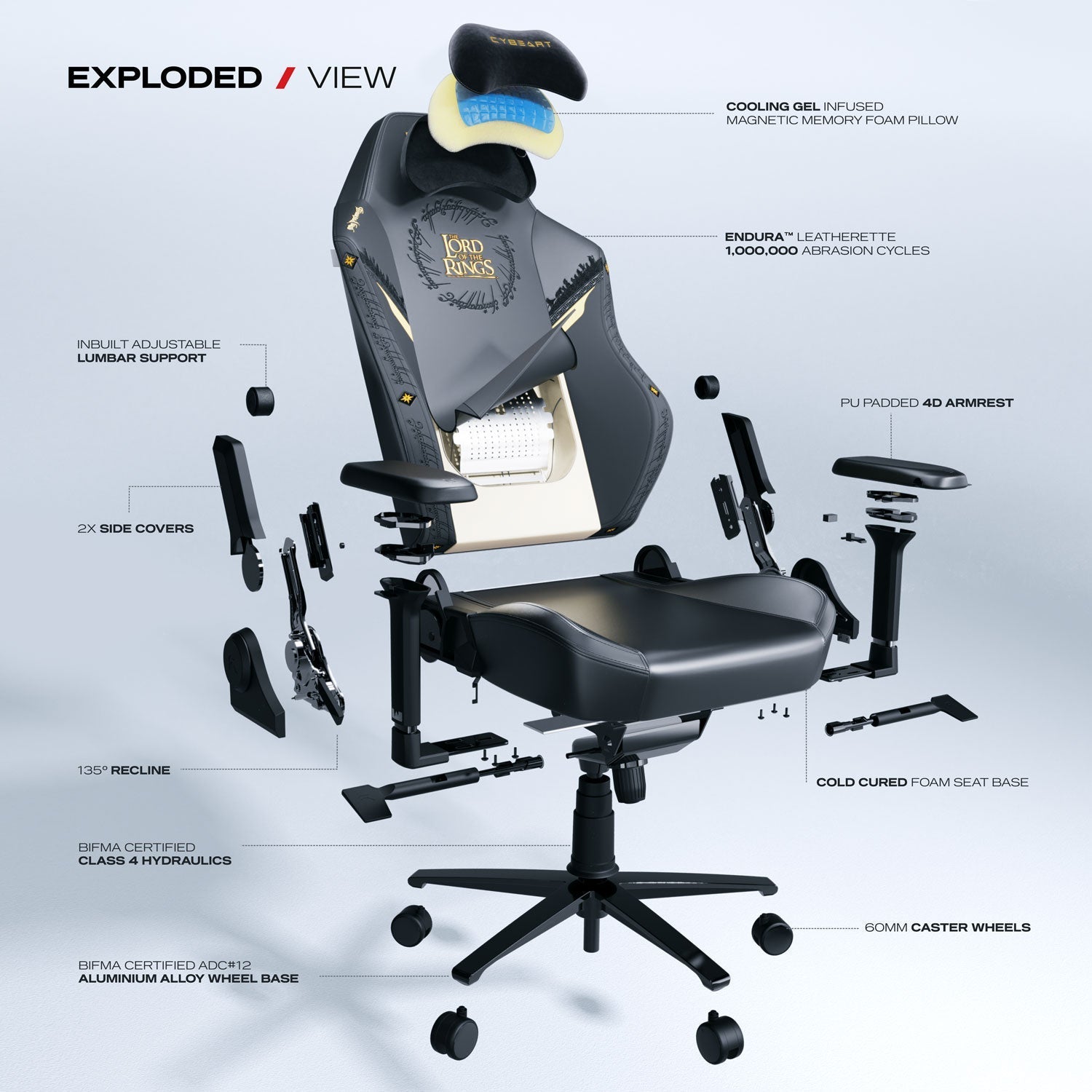 The Lord of the Rings (Black Edition) Gaming Chair