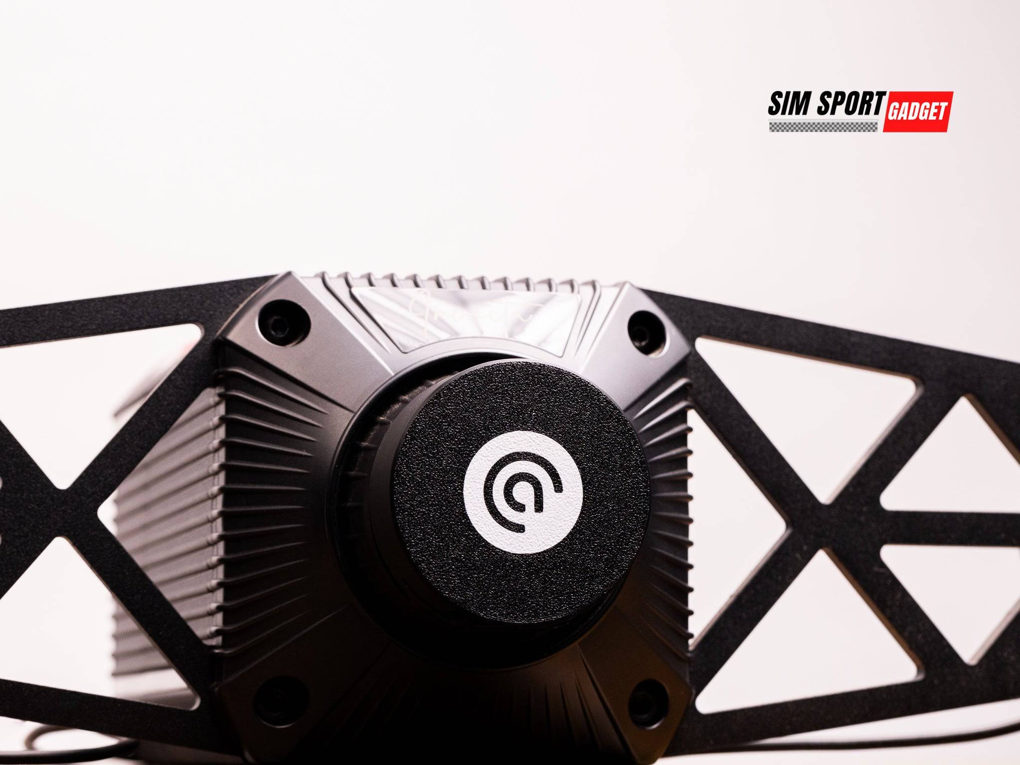 SimSportGadget dust cover for Asetek wheel base quick release, designed to protect and keep the mount clean.