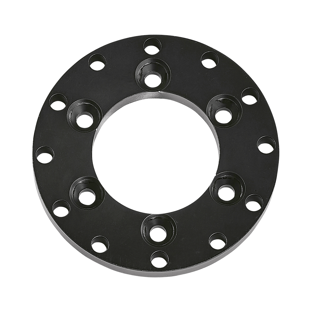Asetek SimSports Invicta™ Quick Release Adapter ring for wheel rim accessories, USB-C connection, black and silver finish.