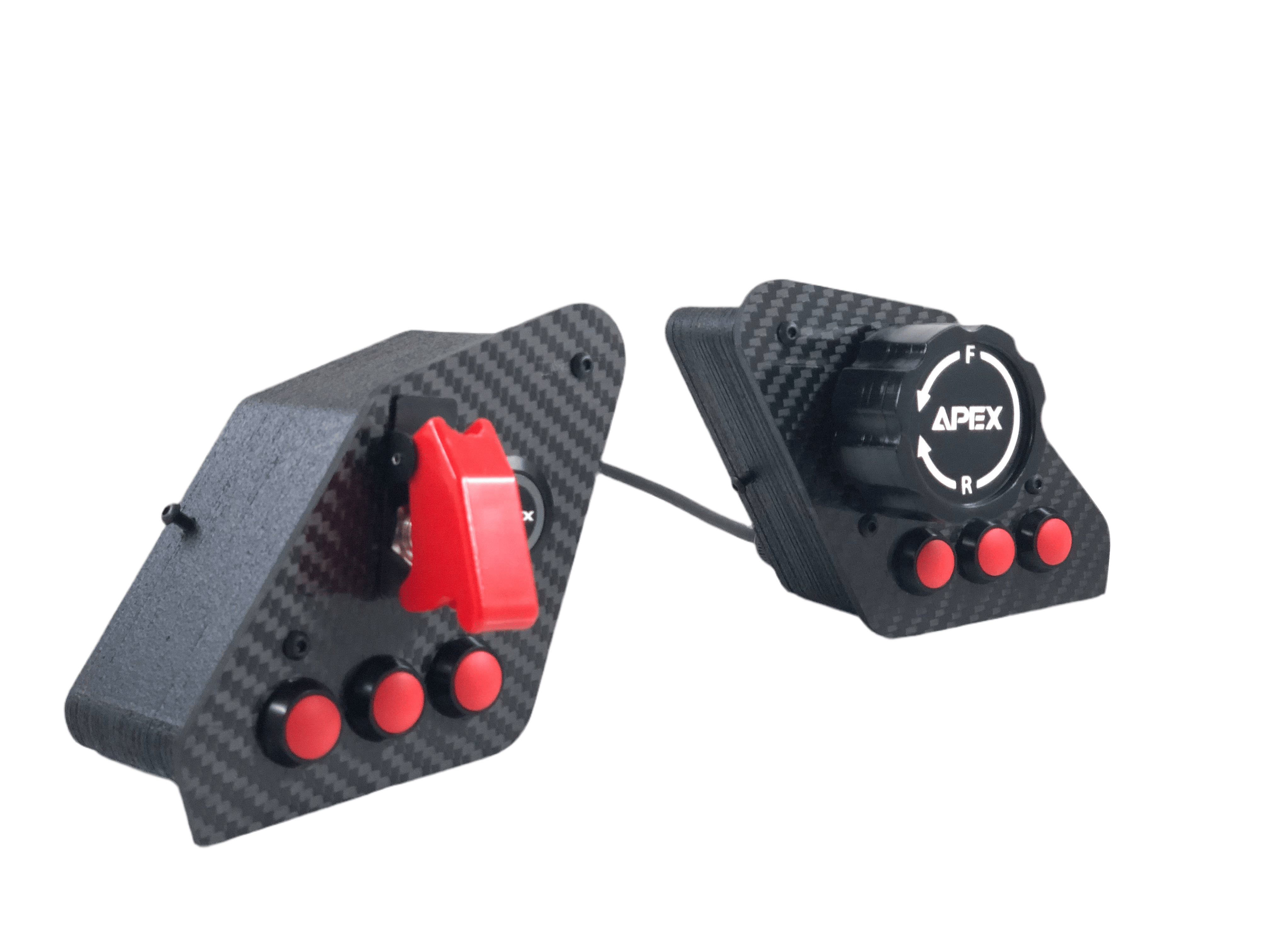 Apex Sim Racing SimLab P1-X Dash Board Pods button box with multiple control buttons and switches for racing simulation setup