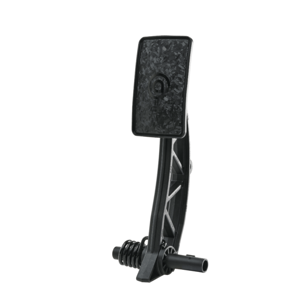 Asetek SimSports Initium clutch pedal upgrade kit for racing simulators, showing the sturdy pedal with textured grip surface.