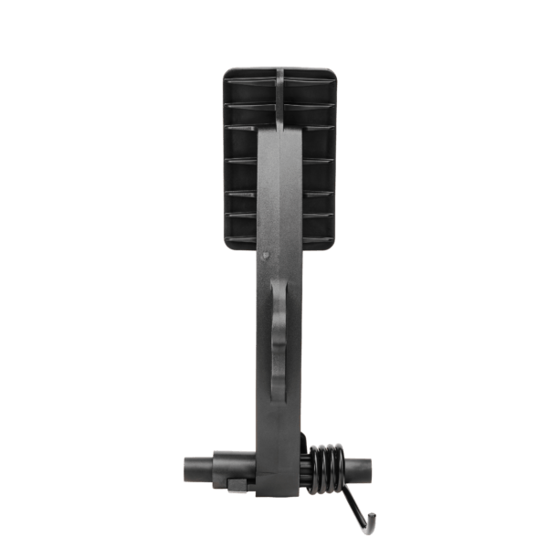 Asetek SimSports Initium clutch pedal upgrade kit for racing simulators, showing the black clutch pedal and mounting hardware.