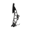 Asetek SimSports Initium clutch pedal upgrade kit with black pedal and metal mounting components for racing simulation setups.