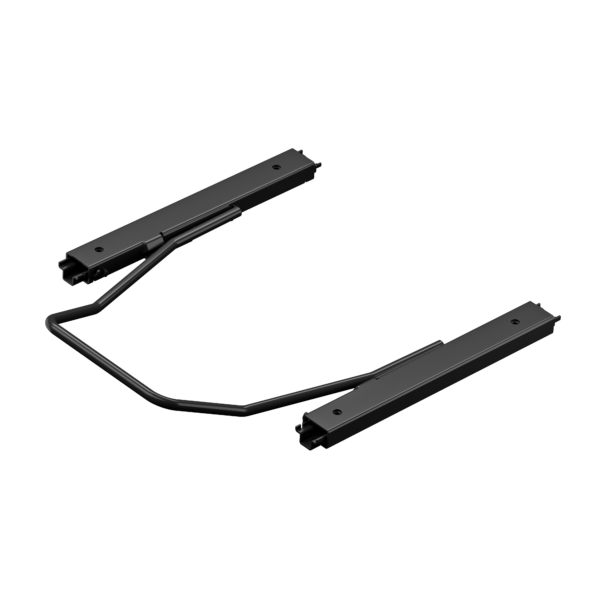 Asetek SimSports racing cockpit seat slider, adjustable component for improved seat positioning in gaming simulator setups
