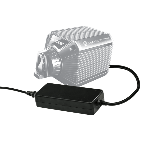 Asetek SimSports Initium Wheelbase Boost Kit in grey, with 8 Nm torque, designed for wheelbases and direct drive racing sim setups.
