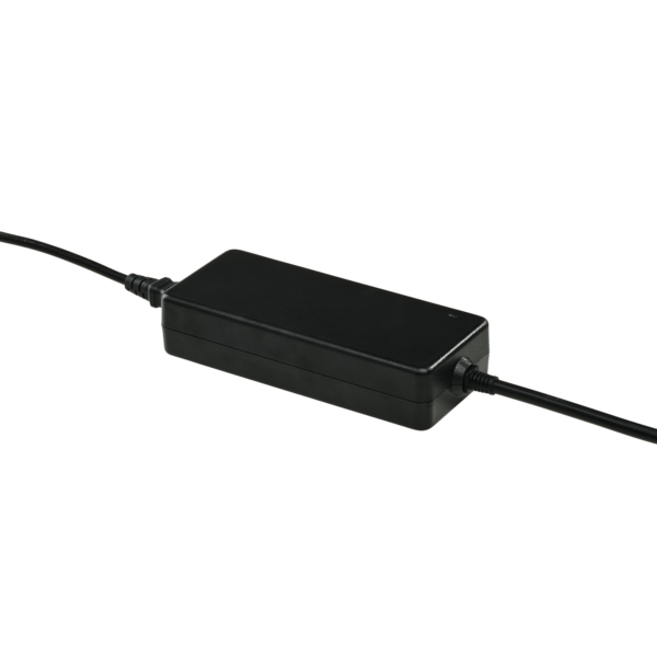 Asetek SimSports Initium Wheelbase Boost Kit 8 Nm, top view showing the compact black wheelbase and boost components.