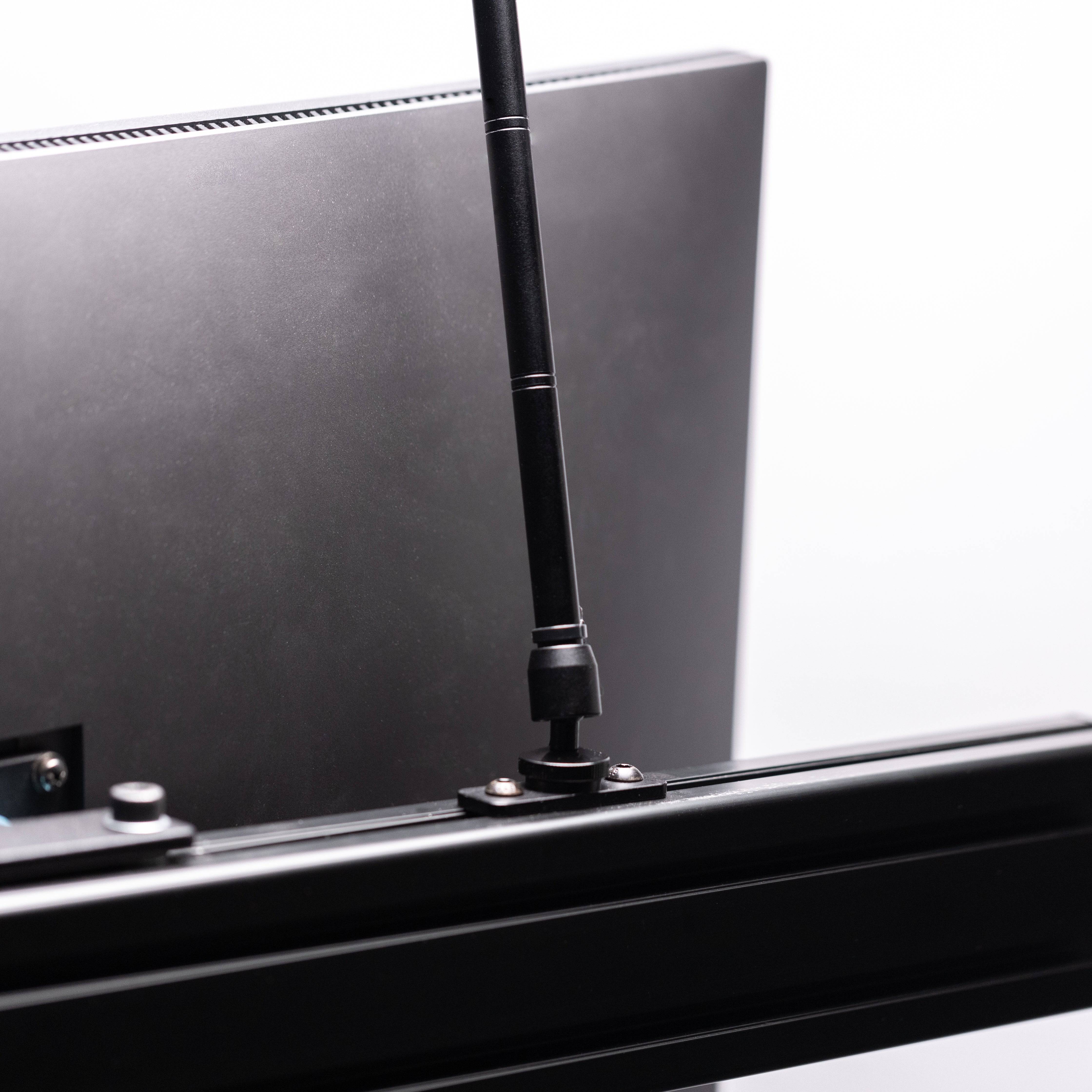 SimSportGadget Hue Play Bar 24-inch aluminum metal mount for sim rig, designed for secure light attachment and adjustable positioning.