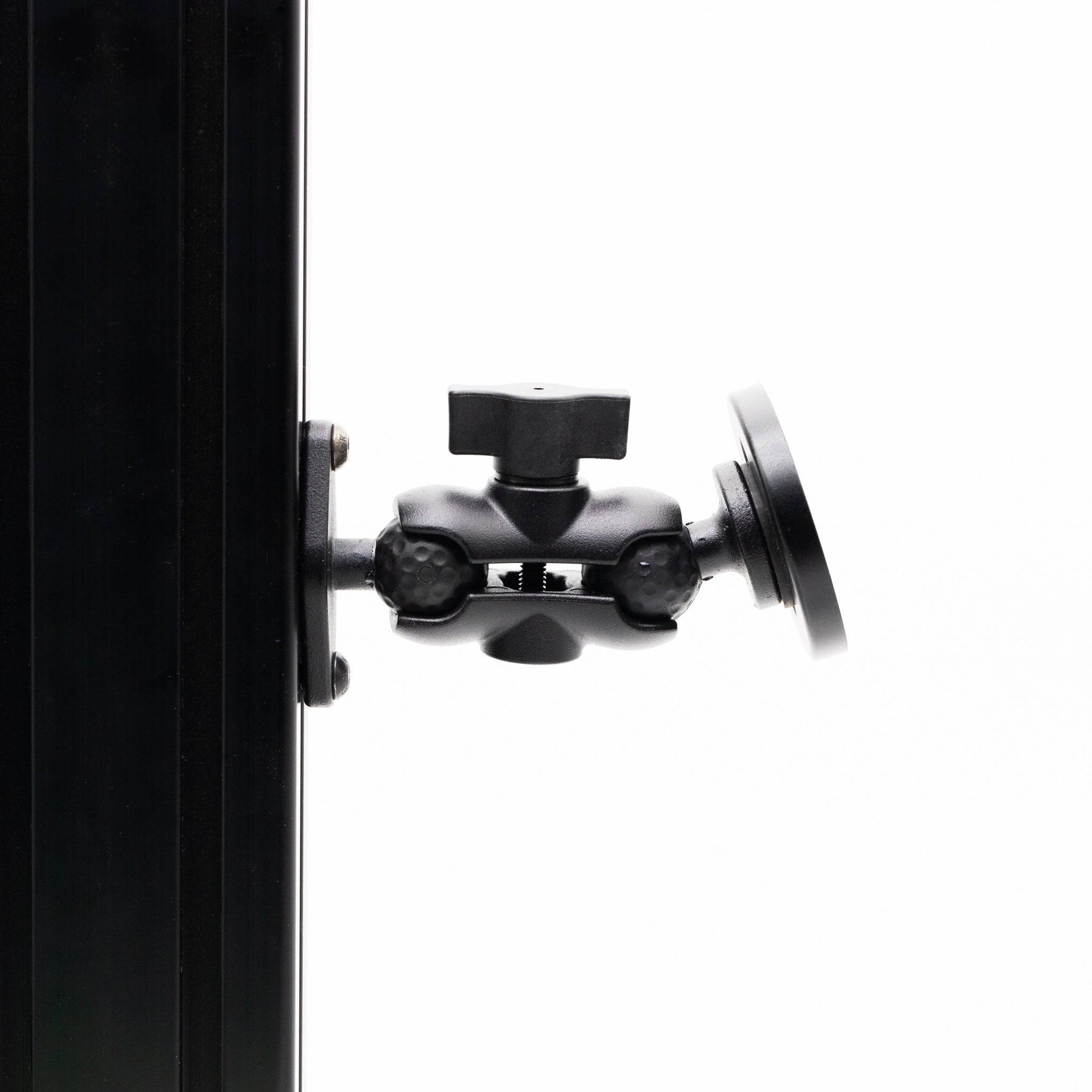 SimSportGadget Magnet Aluminum Premium Swivel Mount for accessories, featuring a sturdy magnetic arm and adjustable swivel design.