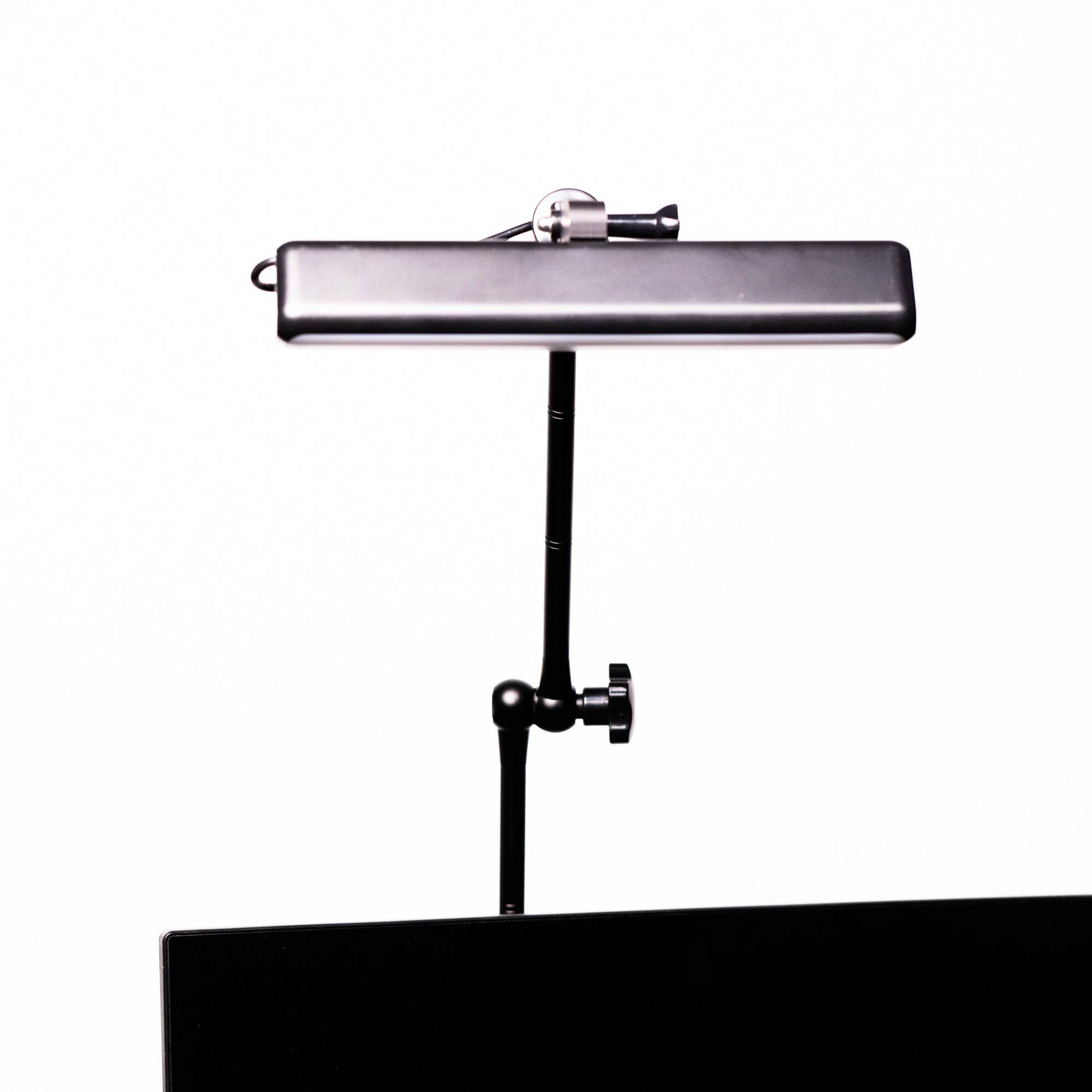 SimSportGadget 24-inch aluminum premium mount for Govee light bar, sturdy metal arm for secure installation and adjustable positioning.