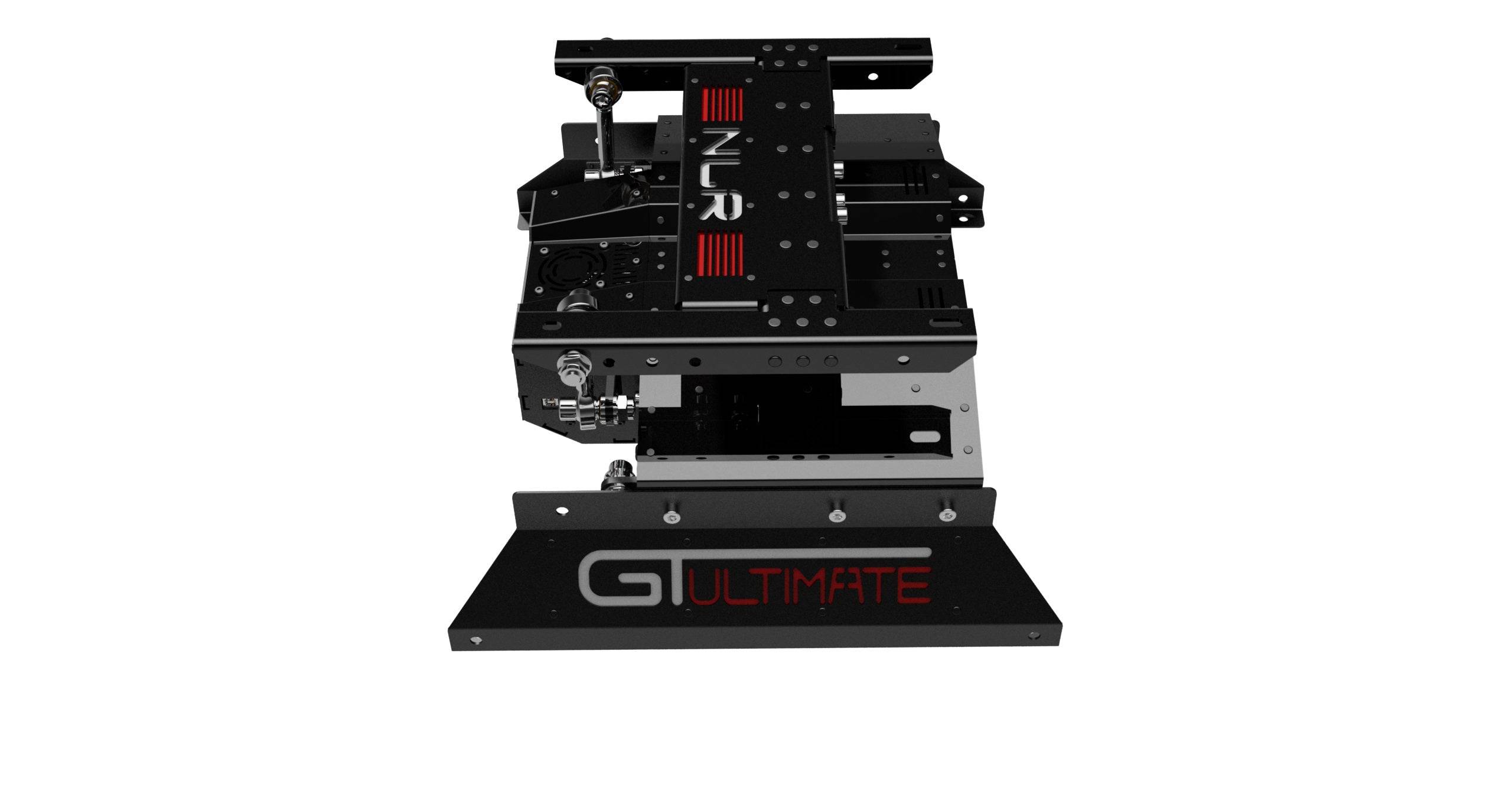 Next Level Racing Motion Platform V3 haptics system with adjustable motion and sturdy frame for immersive driving simulation.