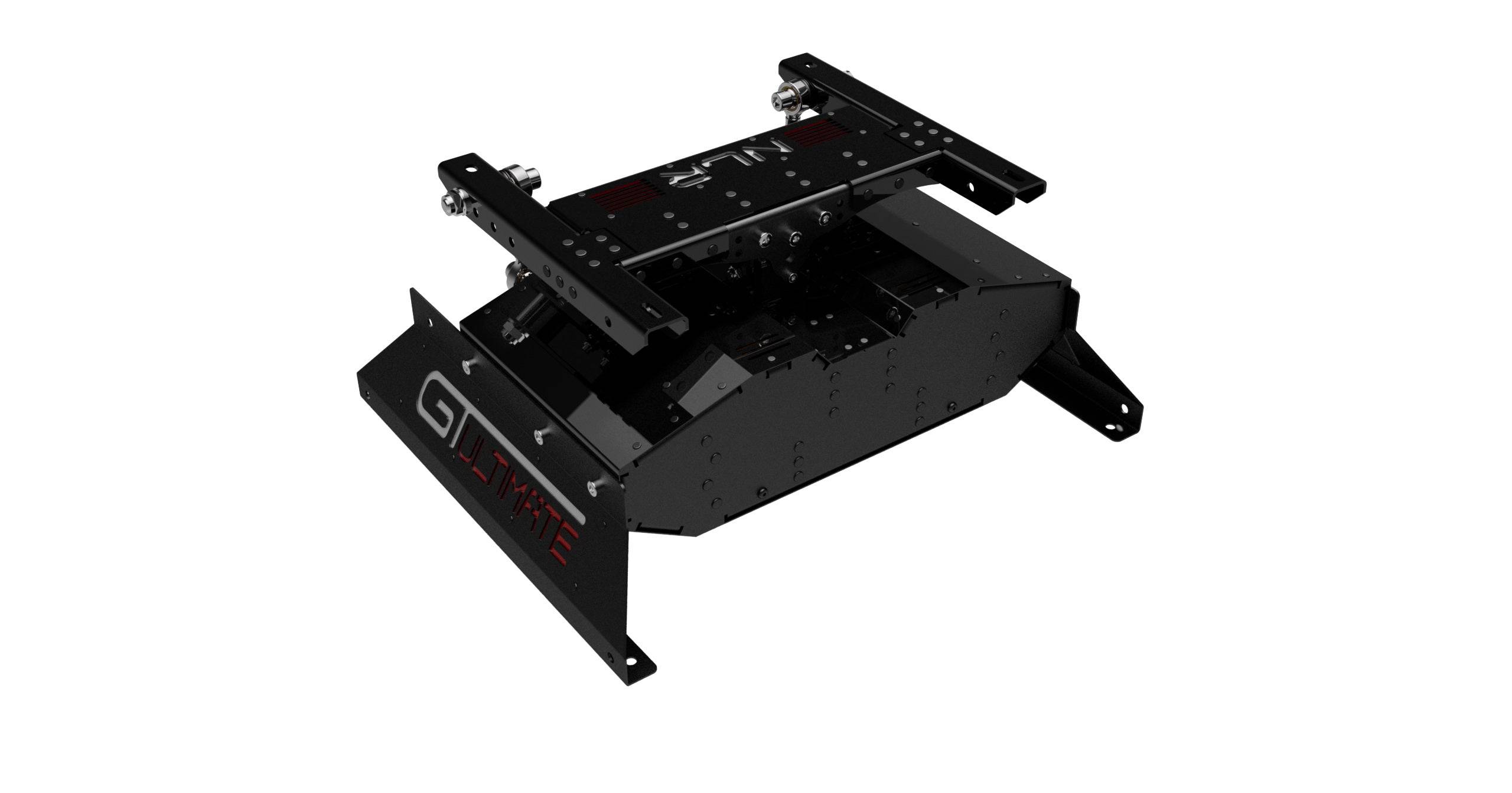 Next Level Racing Motion Platform V3 for haptics and motion simulation, featuring adjustable components and sturdy construction.