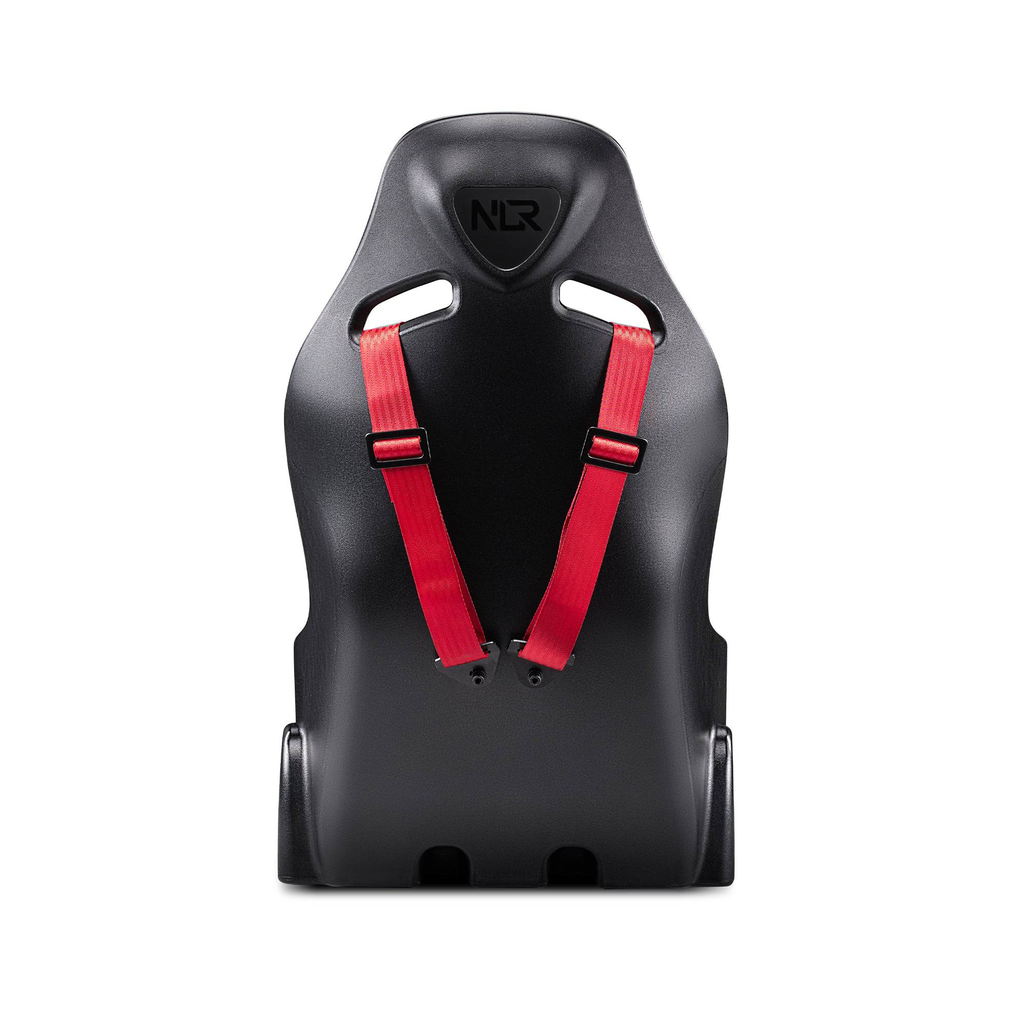 Next Level Racing Elite ES1 Scuderia Ferrari Edition sim racing seat with racing-inspired design and adjustable features.