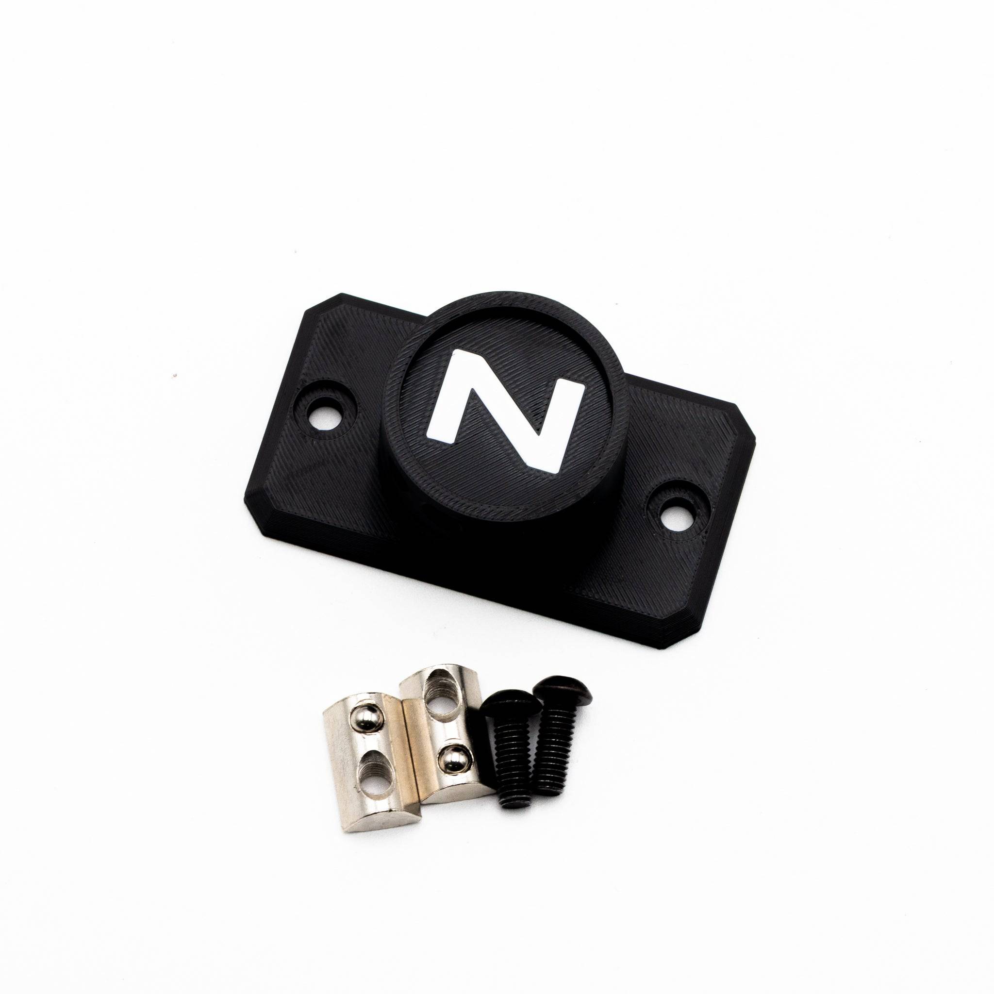 SimSportGadget Wheel Mount for NRG Quick Release with logo, designed for secure attachment to steering wheels.