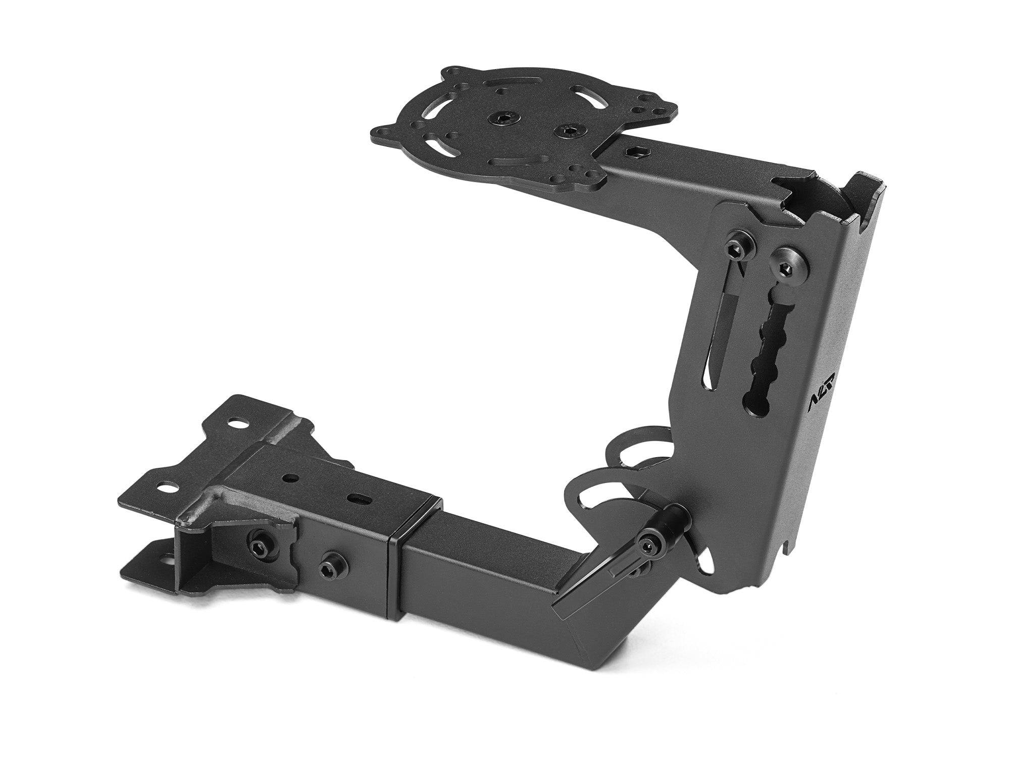 Next Level Racing Elite Series Flight Pack simulator cockpit chassis with adjustable controls and sturdy frame for flight simulation.
