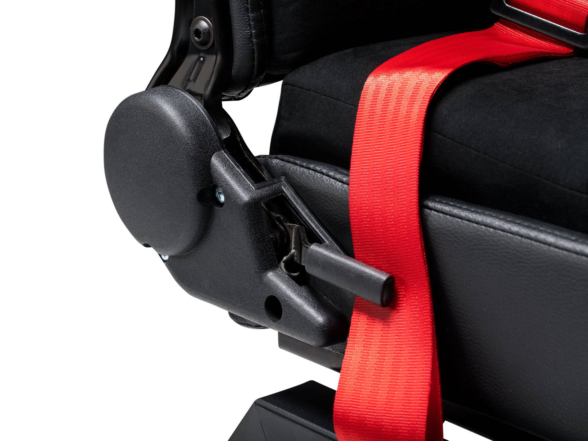 Next Level Racing Flight Simulator Seat Only in black, showing ergonomic design and adjustable features for realistic flight simulation.