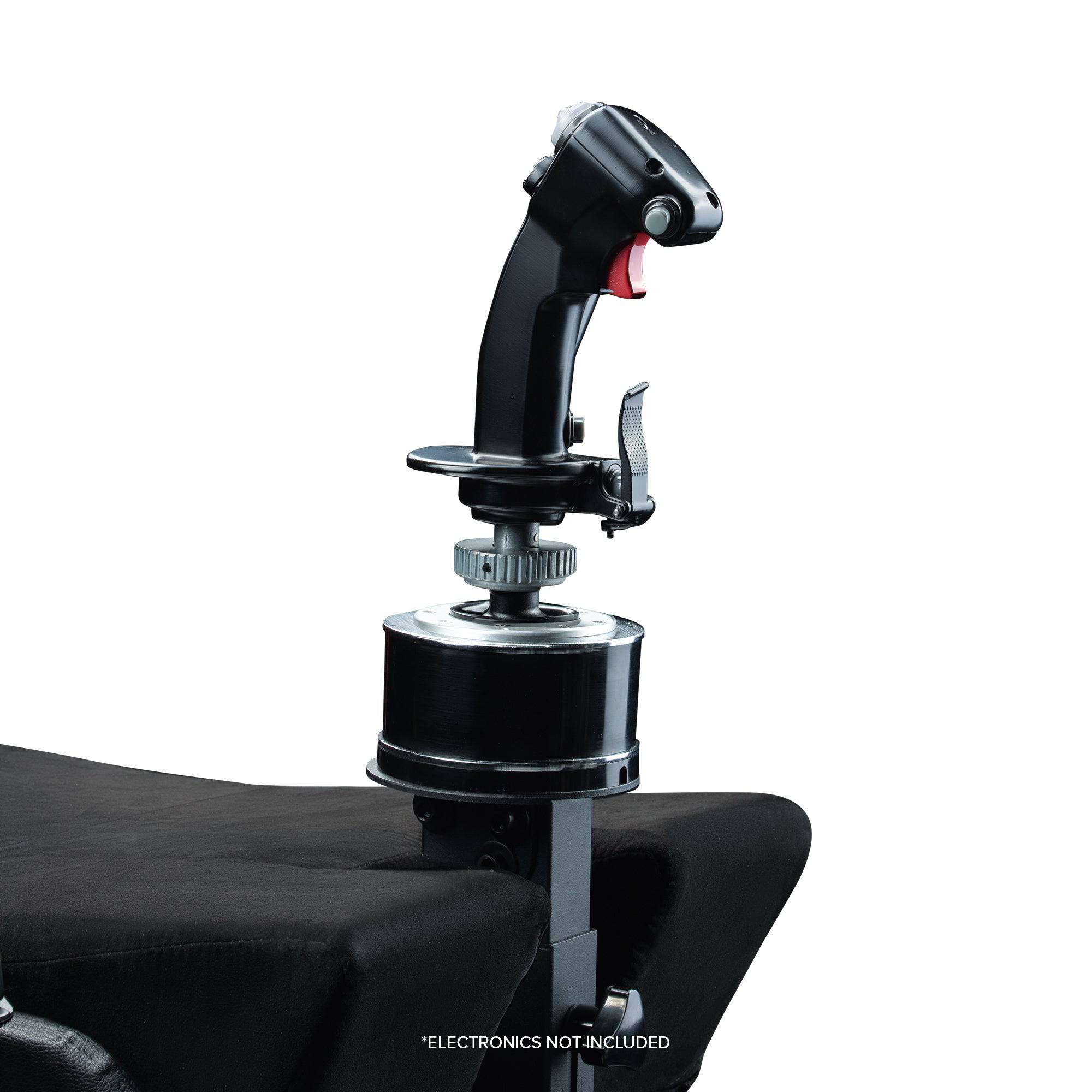 Next Level Racing Flight Simulator Seat Only, black racing seat with adjustable headrest and side bolsters for flight simulator setup.