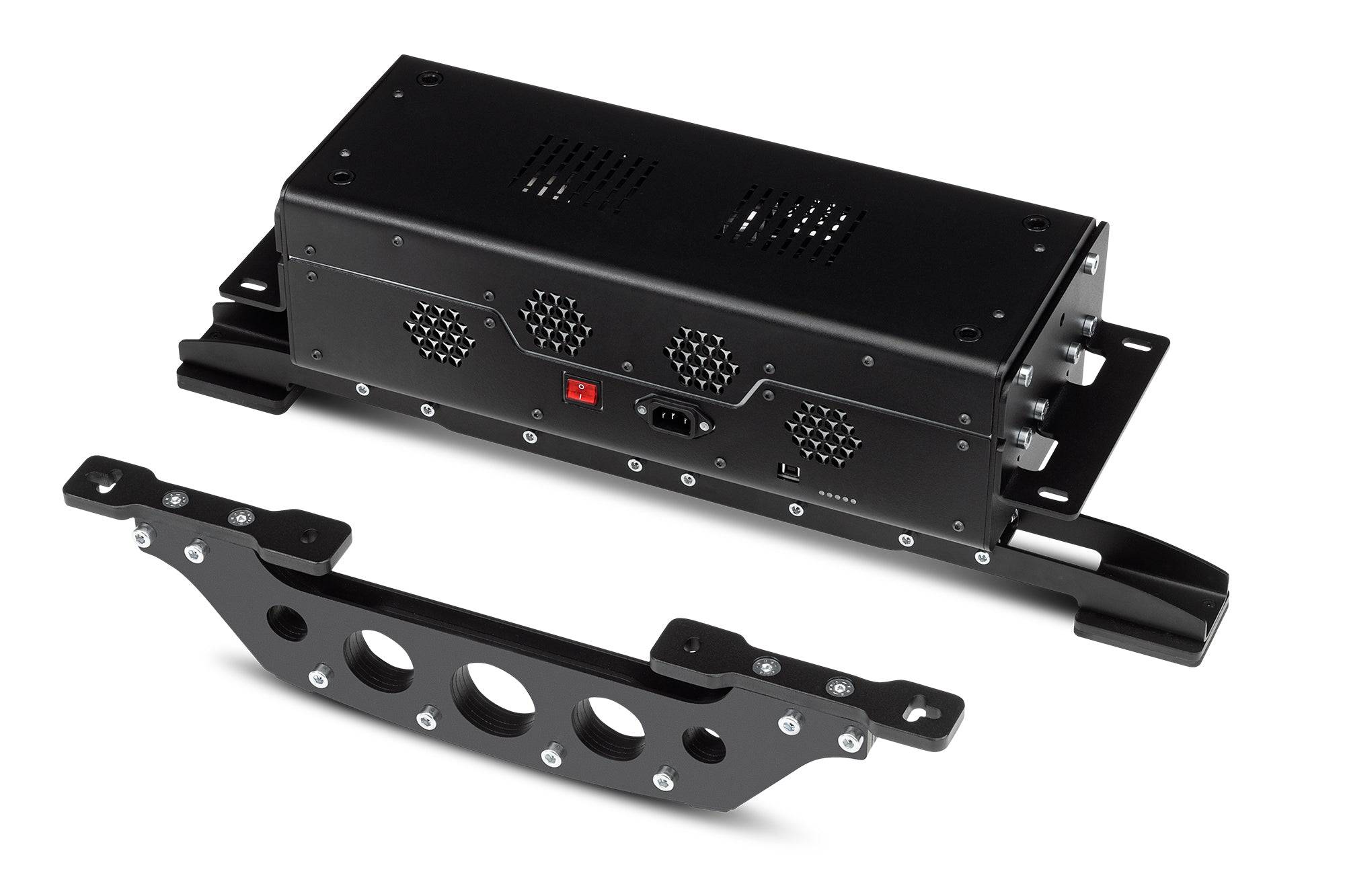 Next Level Racing Motion Plus Platform NLR-M007, a haptics-motion system with a sturdy frame and ergonomic design for immersive racing experiences