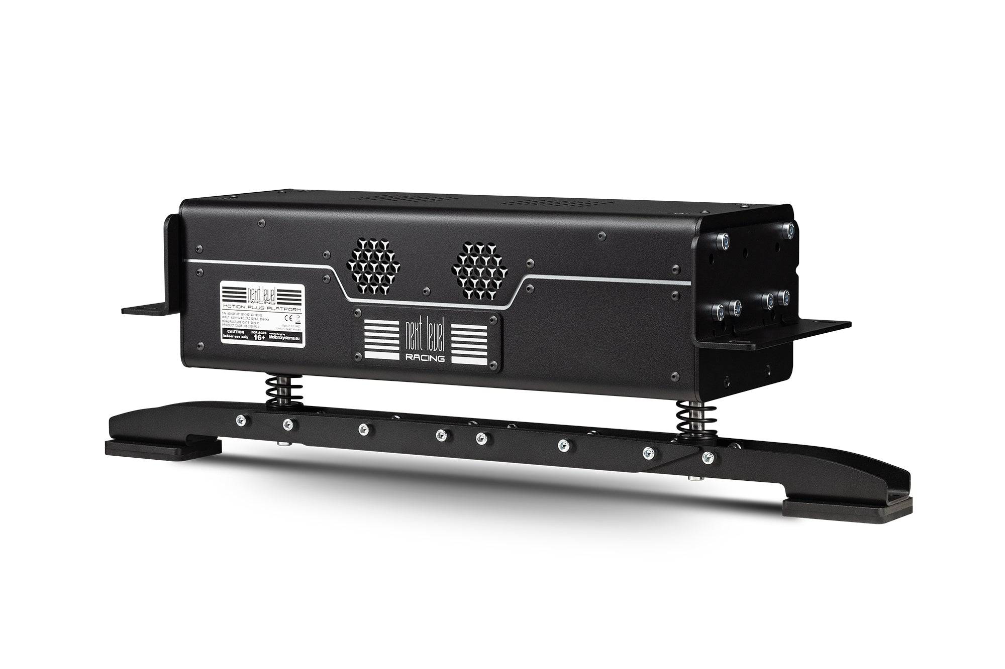 Next Level Racing Motion Plus Platform NLR-M007 haptics motion system with sturdy build and control interface for immersive racing experience.