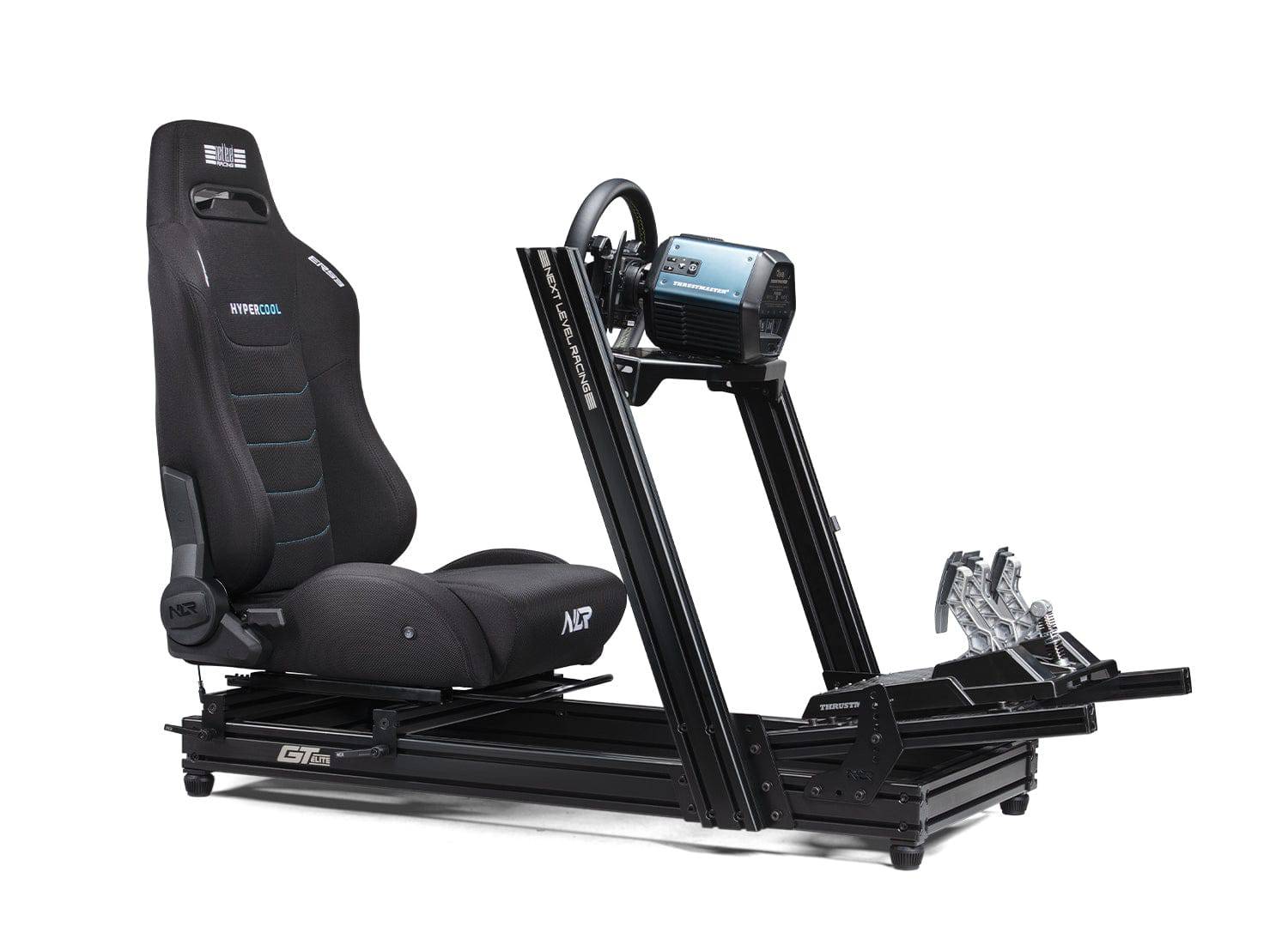 Next Level Racing ERS3 HYPERCOOL ventilated sim racing seat with ergonomic design and adjustable features for immersive gaming.