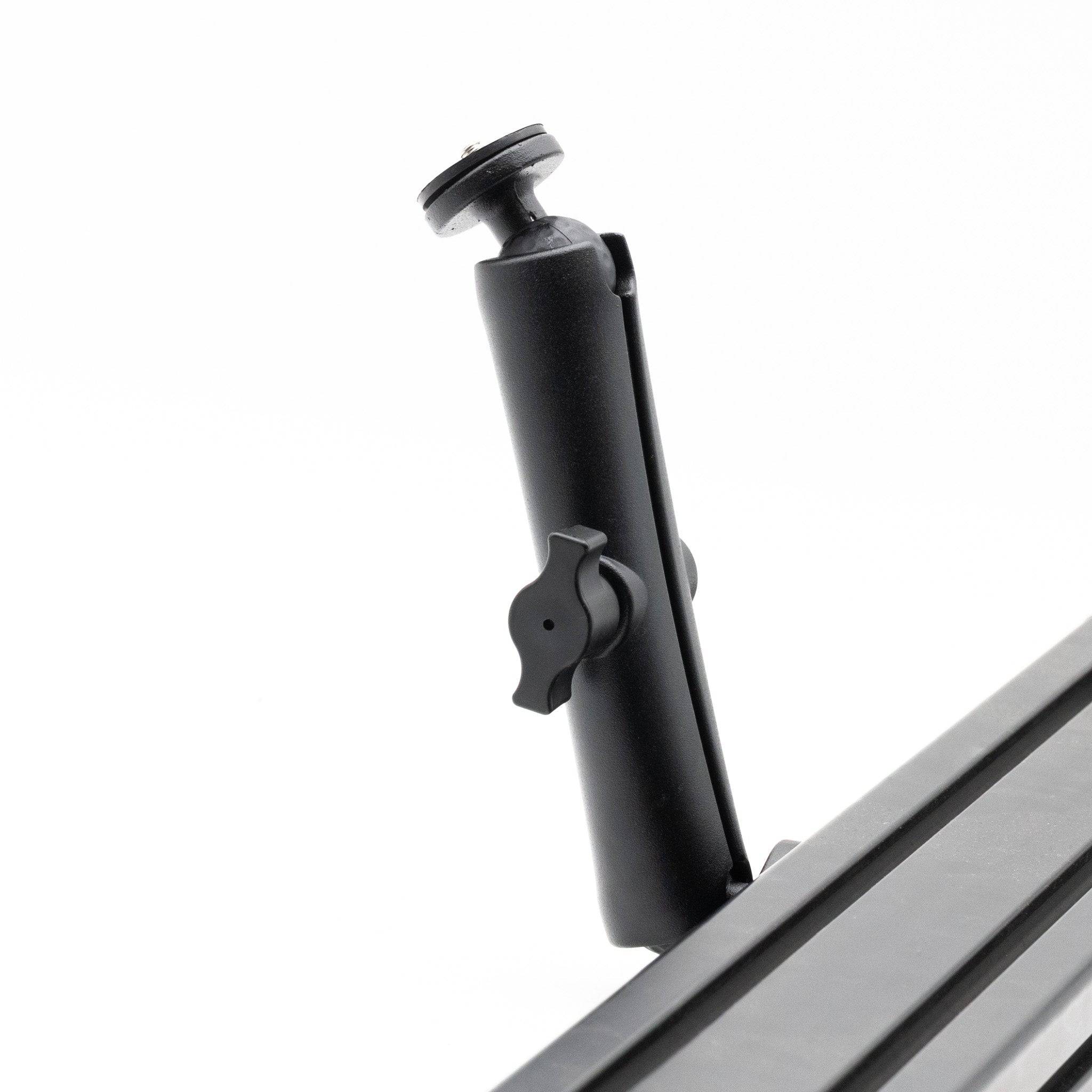 SimSportGadget SSG 1/4 Male Thread Premium Articulating Arm for accessories mount, adjustable metal mounting arm with flexible joints.