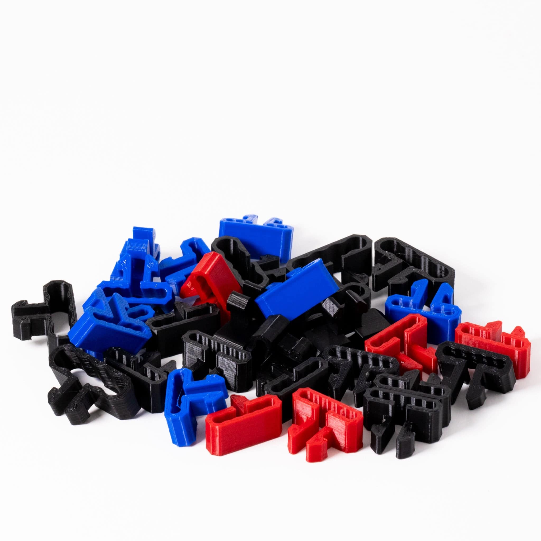SimSportGadget cable management clip with knuckle design for organizing and securing cables efficiently.