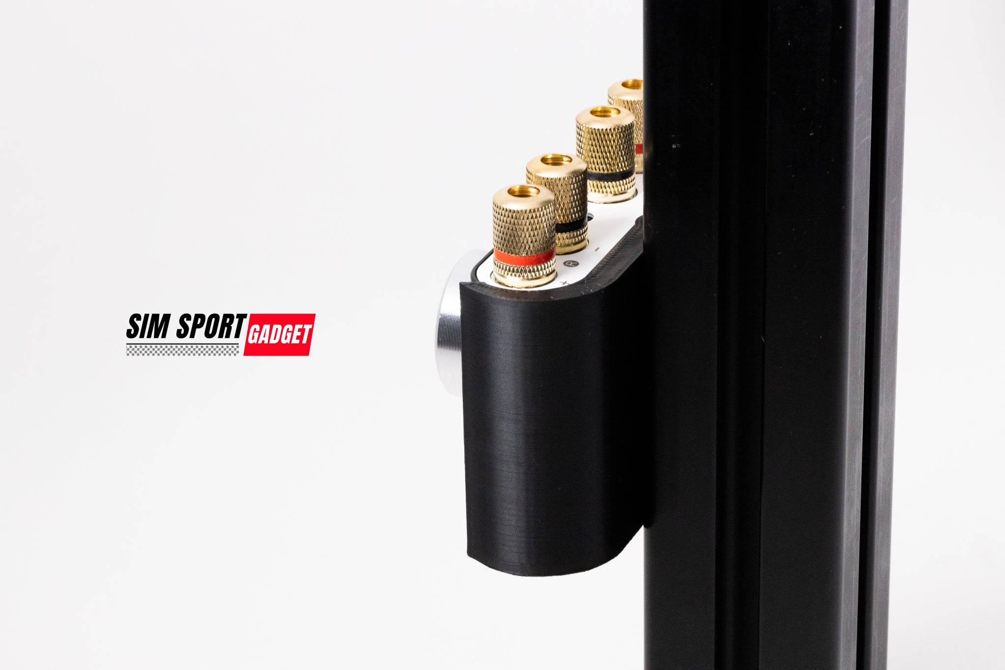 Nobsound NS-01G Mini Sim Rig Mount accessory with SimSportGadget logo, designed for secure gaming simulation rig setup.