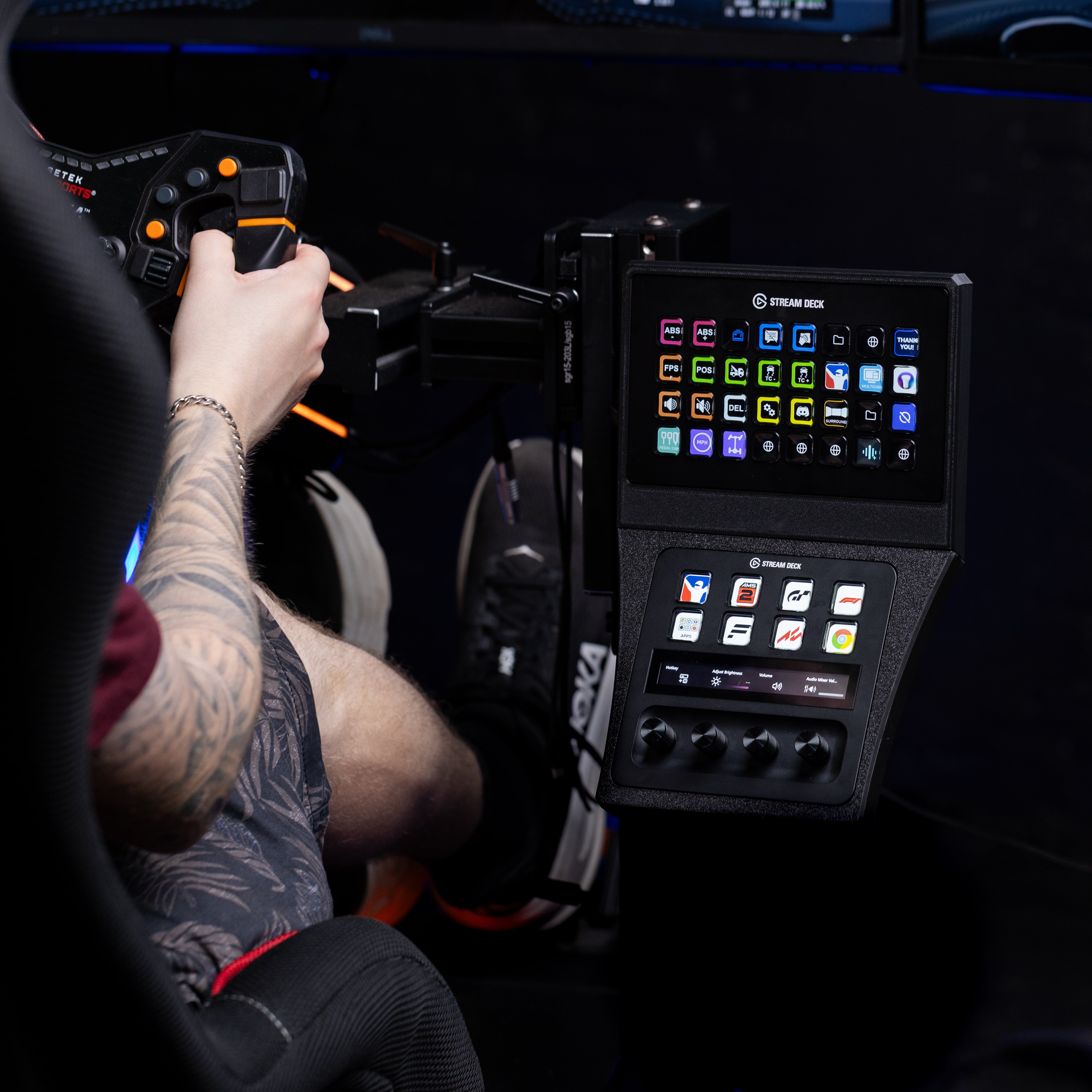 Stream Deck XL and Plus Combo Console Mount