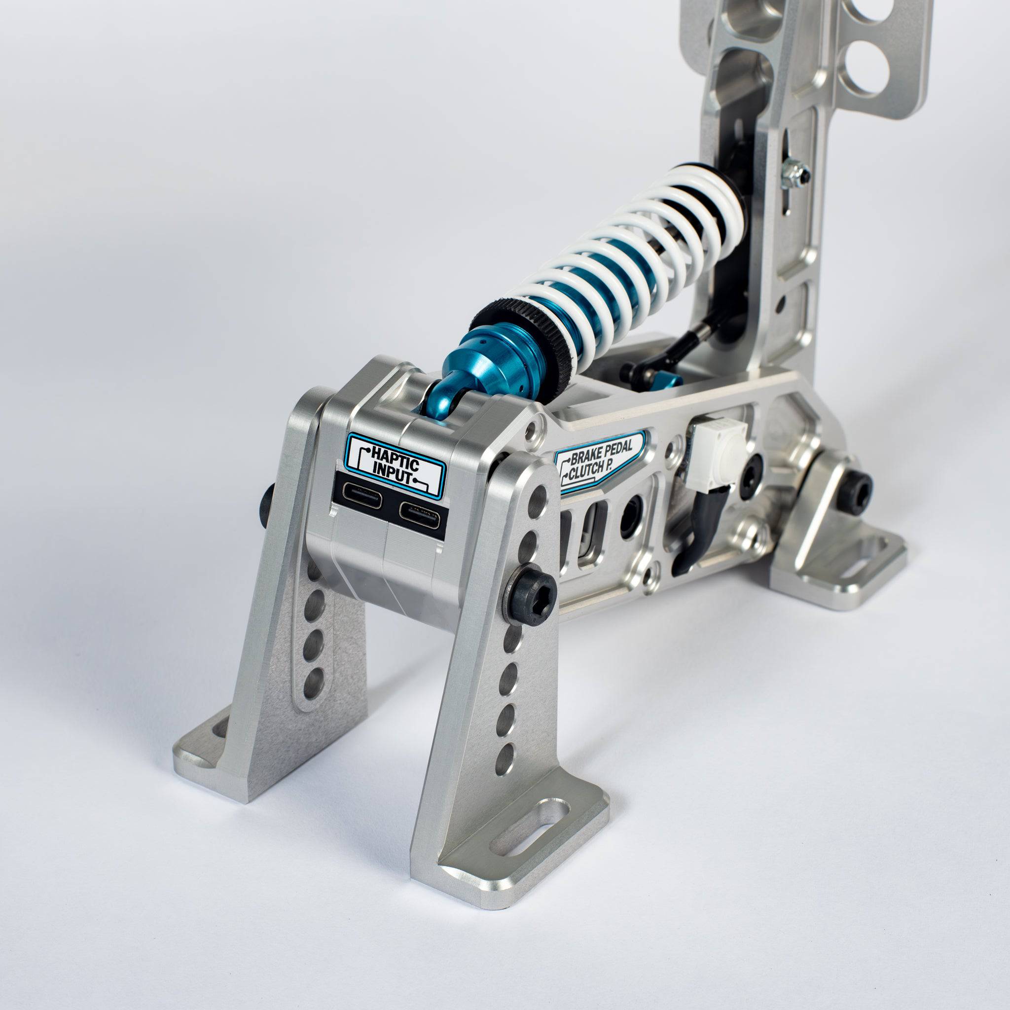 Simtrecs ProPedal GT Mark II pedal set with metal pedals and textured surface for enhanced grip and control.