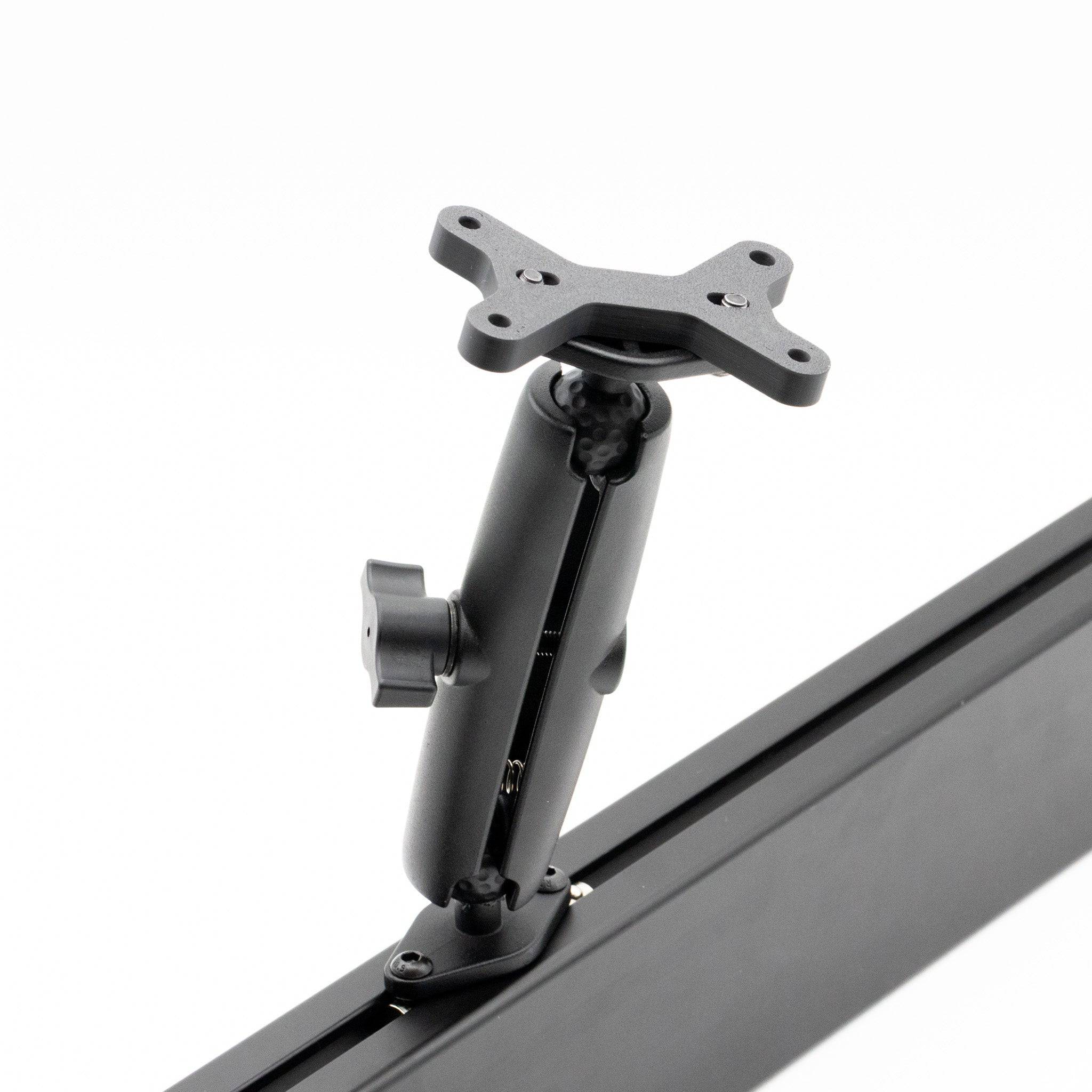 Virpil Control Panel Mount for button box and dash setup by SimSportGadget, shown with mounting brackets and control panel slots.