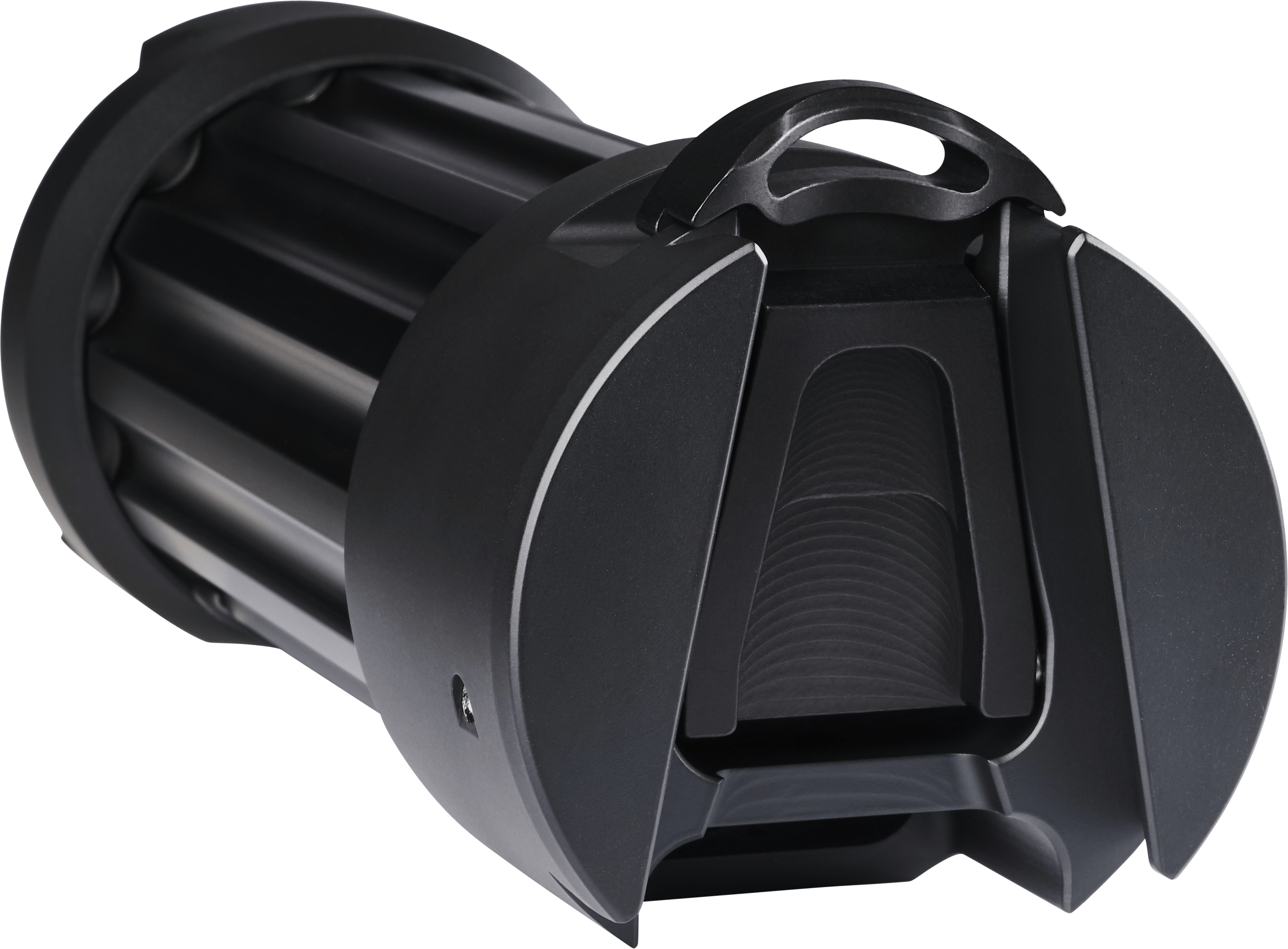 Asetek SimSports® QR Wheelbase Extension showing front left view, high-resolution image of the sim racing wheelbase component.