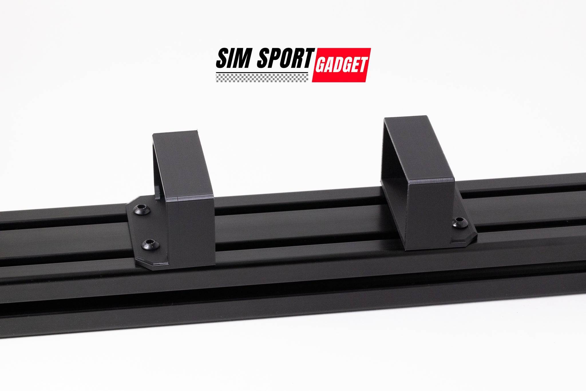 SimSportGadget power supply bracket for Moza R5 camera, designed to securely hold the power brick in place.