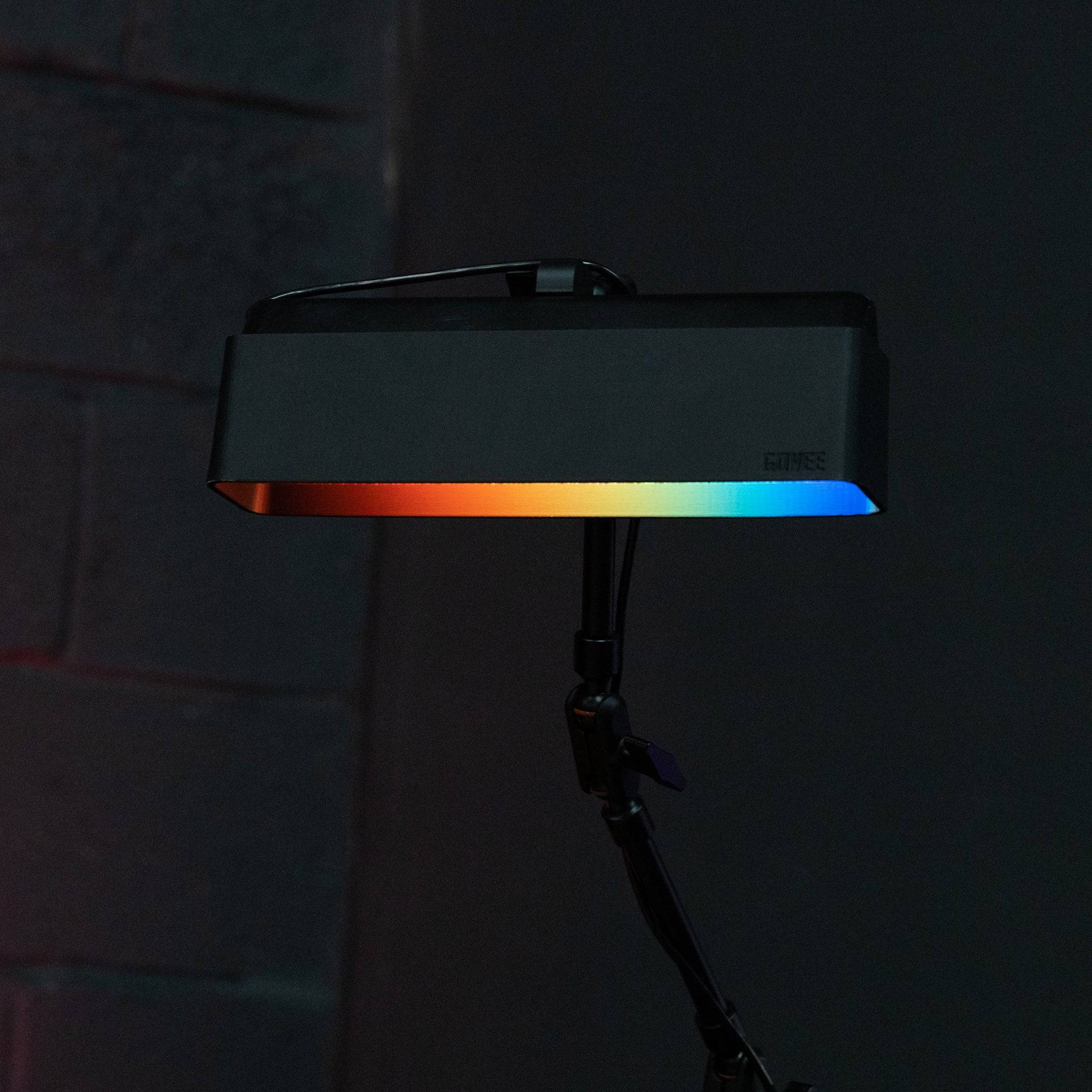 SimSportGadget shade diffuser cover for Govee LED smart light bar, mounted as a light mount with a sleek, diffusing design.