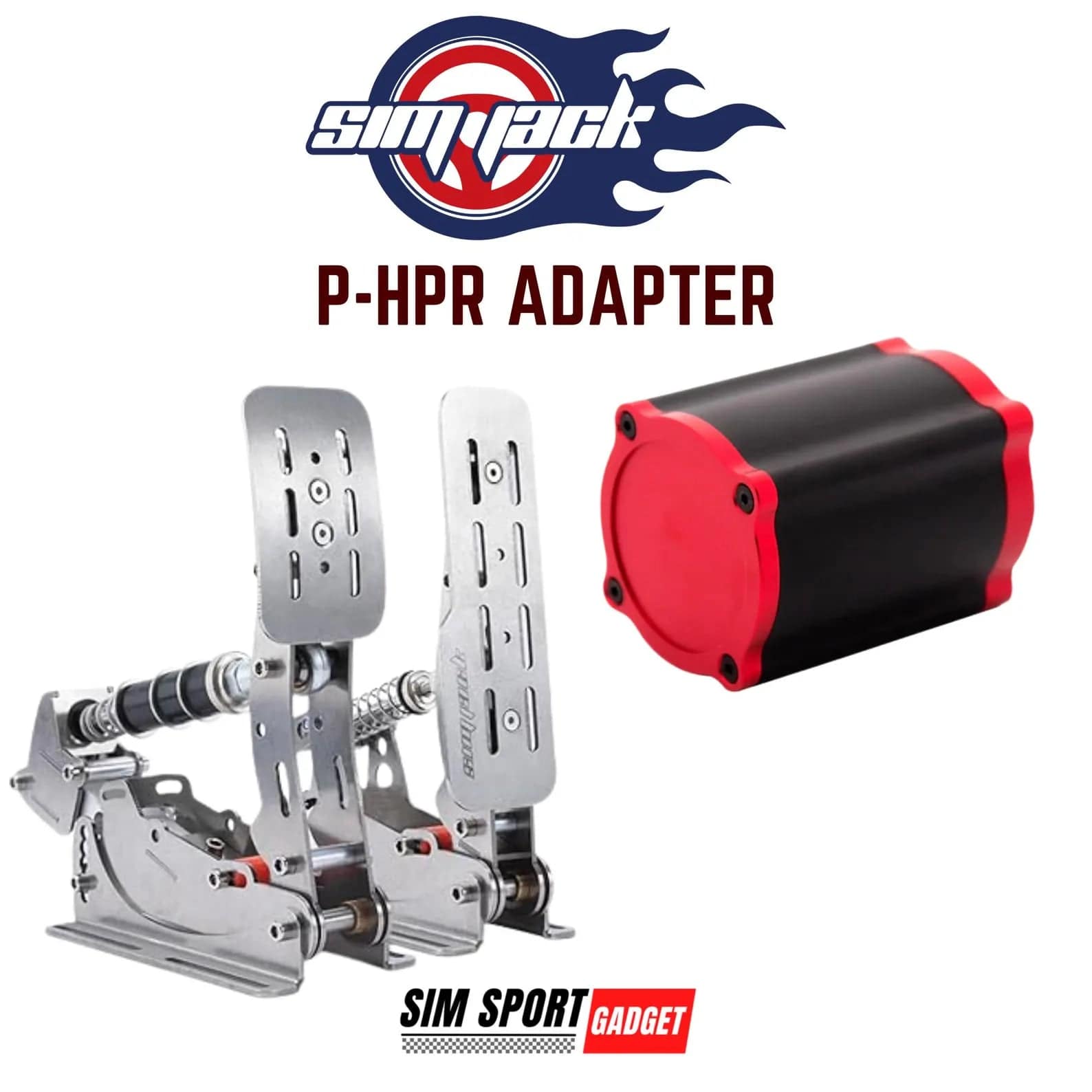 SimSportGadget SimJack Pro Pedals with Simagic P-HPR Mount for realistic racing sim setup
