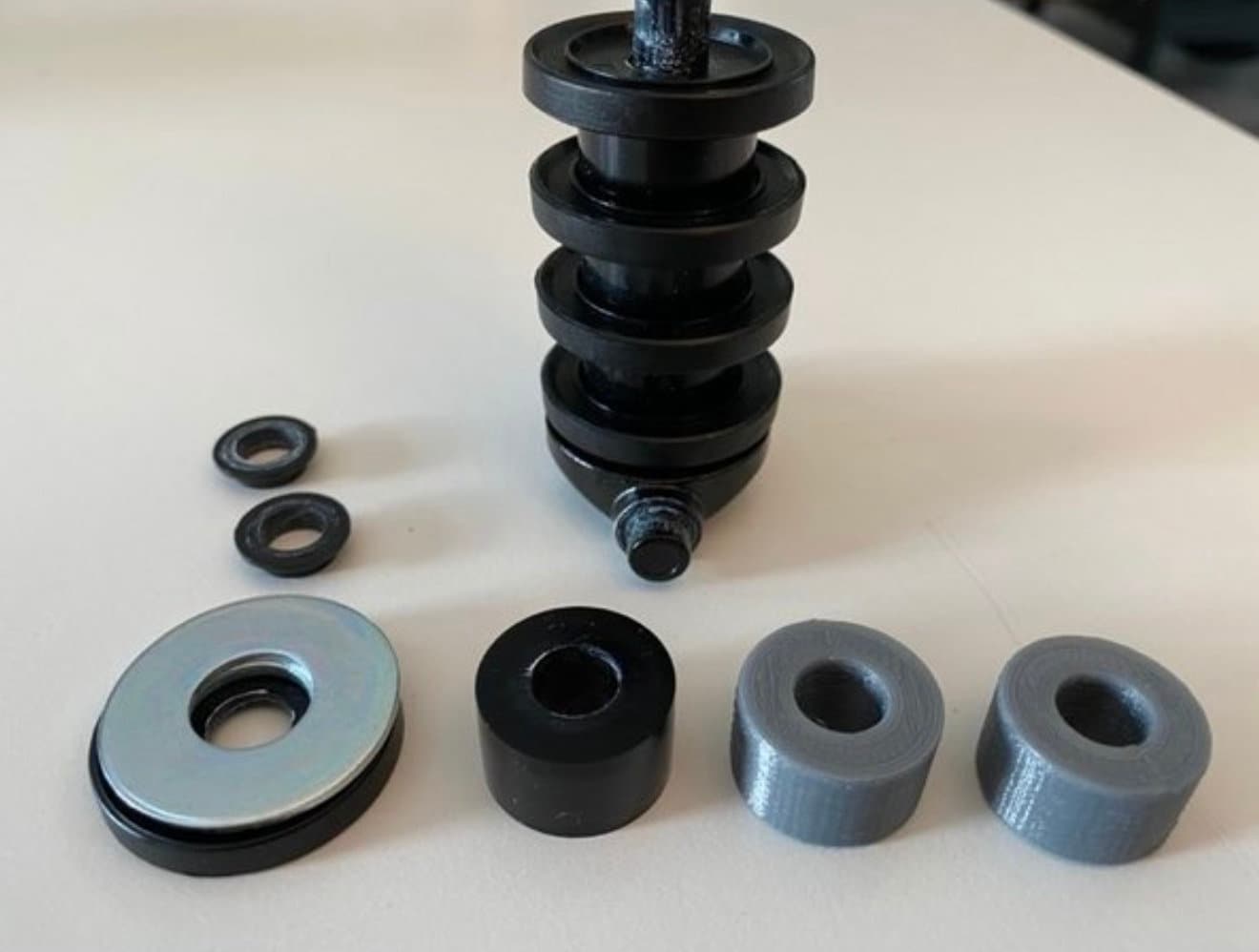 Set of three Fanatec CSL Pedal Solid Elastomer Brake Mods from SimSportGadget, designed to enhance pedal feel for racing simulators.
