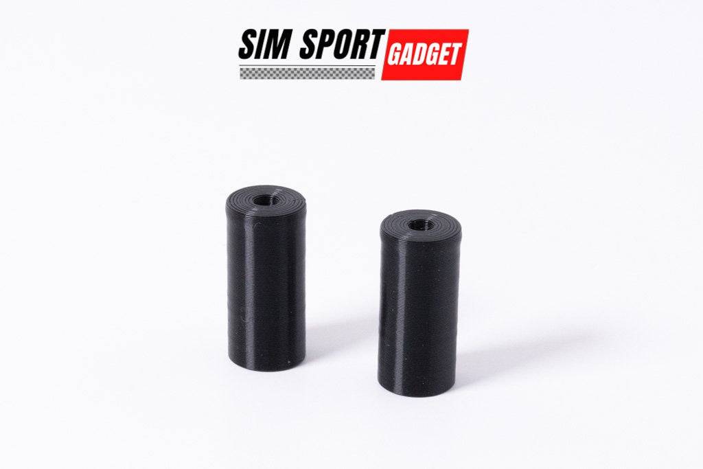 SimSportGadget wheel mounting spacer for Fanatec shifter and handbrake, providing secure attachment for racing sim setups.