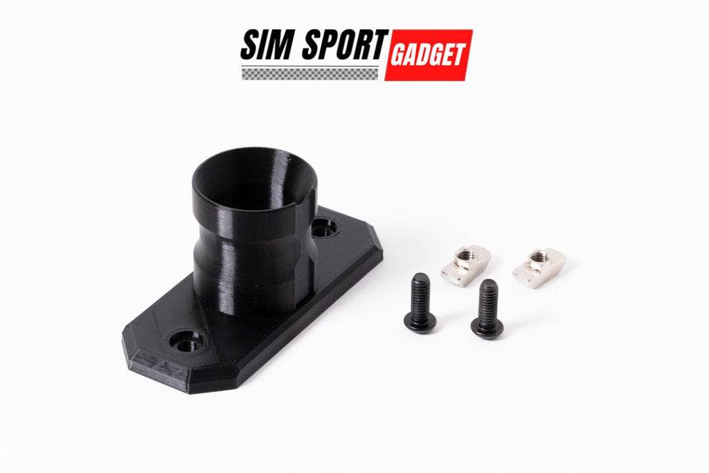 SimSportGadget Profile Mount for Fanatec QR1 quick release steering wheels, sturdy wheel mount for racing simulator setups.